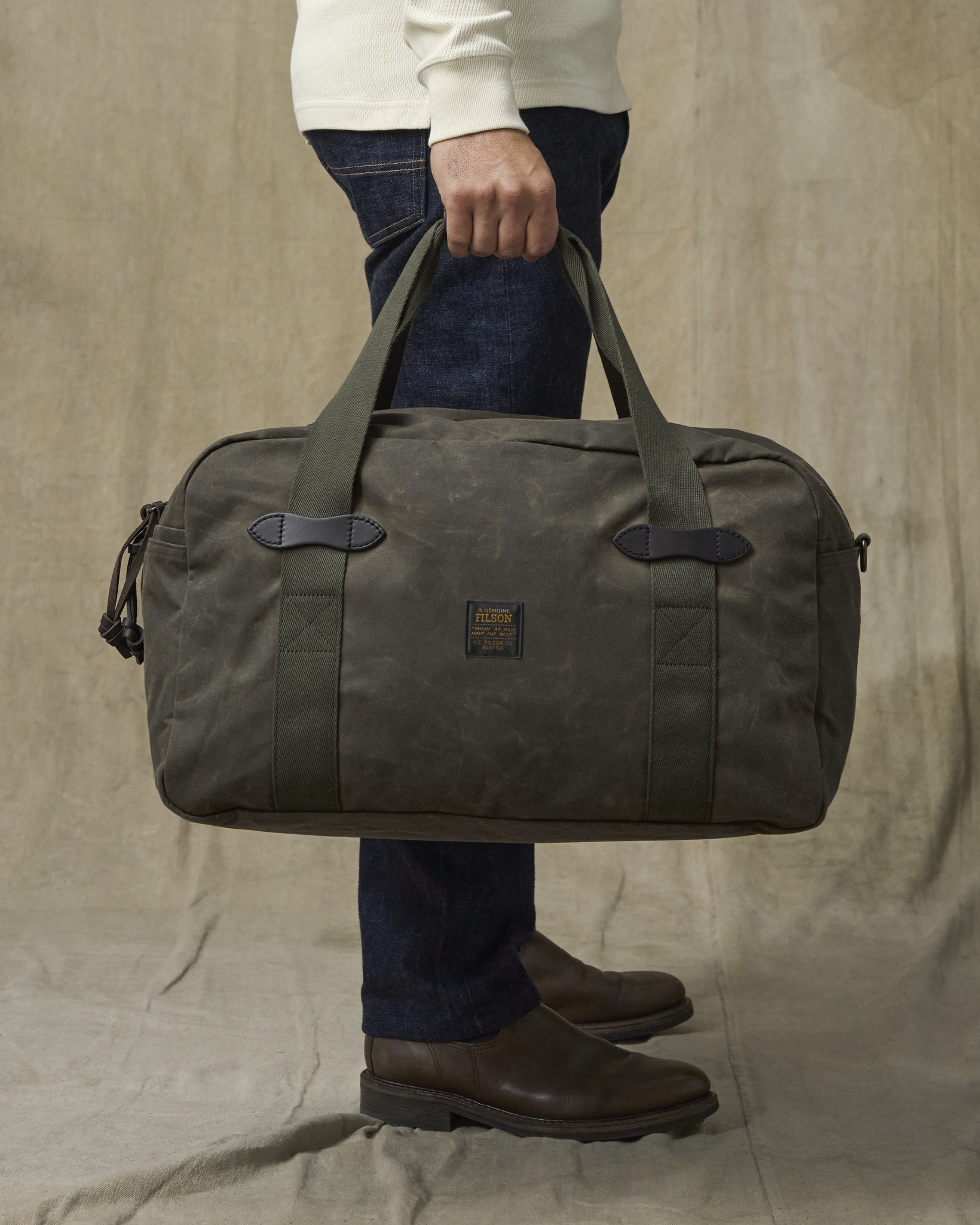 Medium Tin Cloth Duffle Bag - Otter Green - Image 2