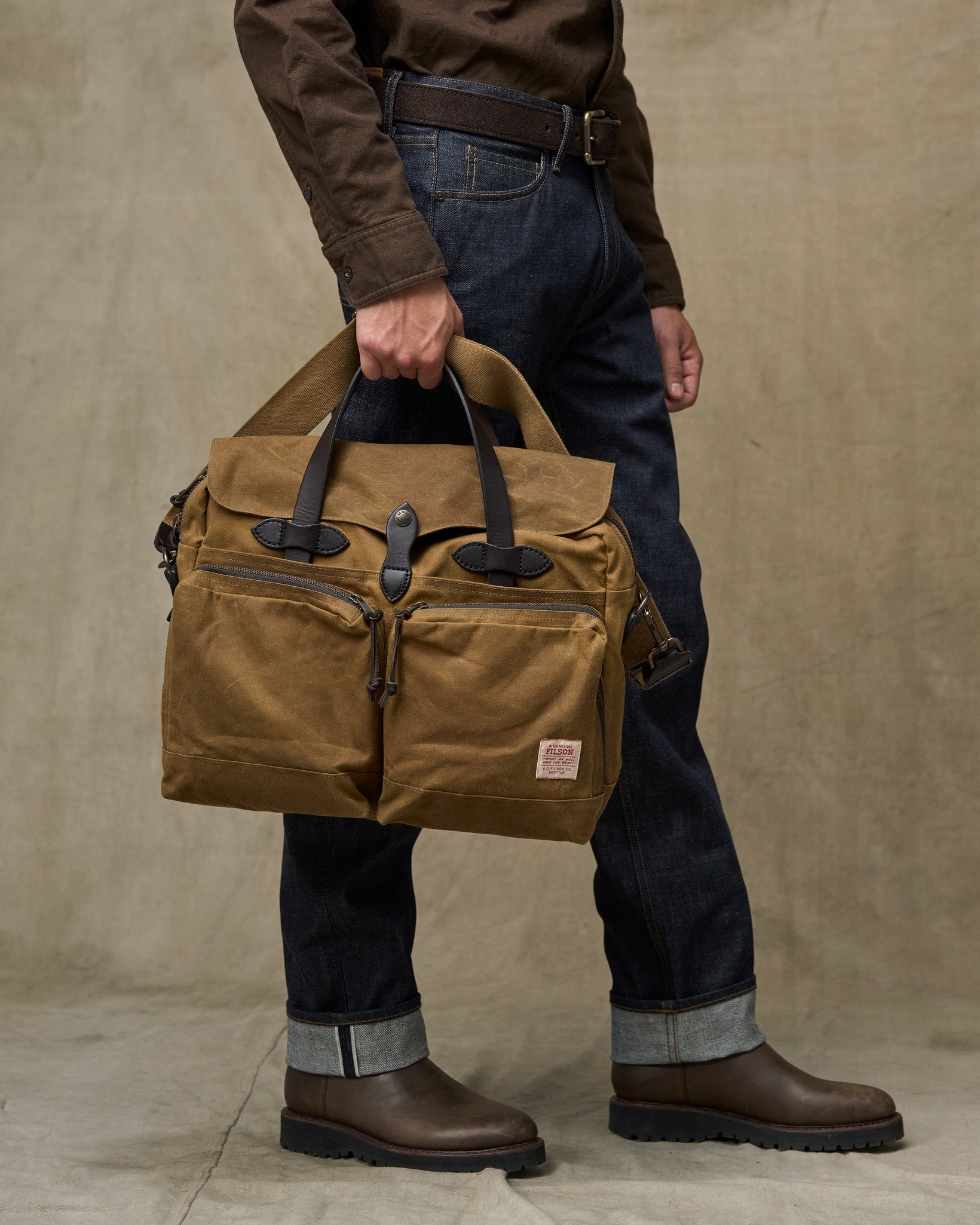 48 Hour Tin Cloth Duffle Bag - Dark Tan - Image 2