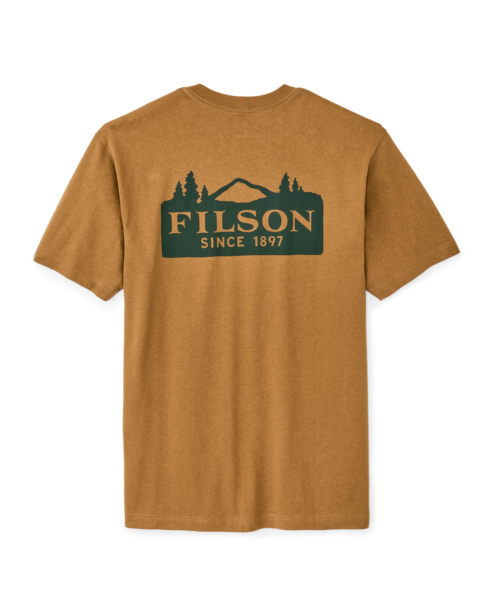 Frontier Logo T-shirt - Golden Tan / Scenic Mark