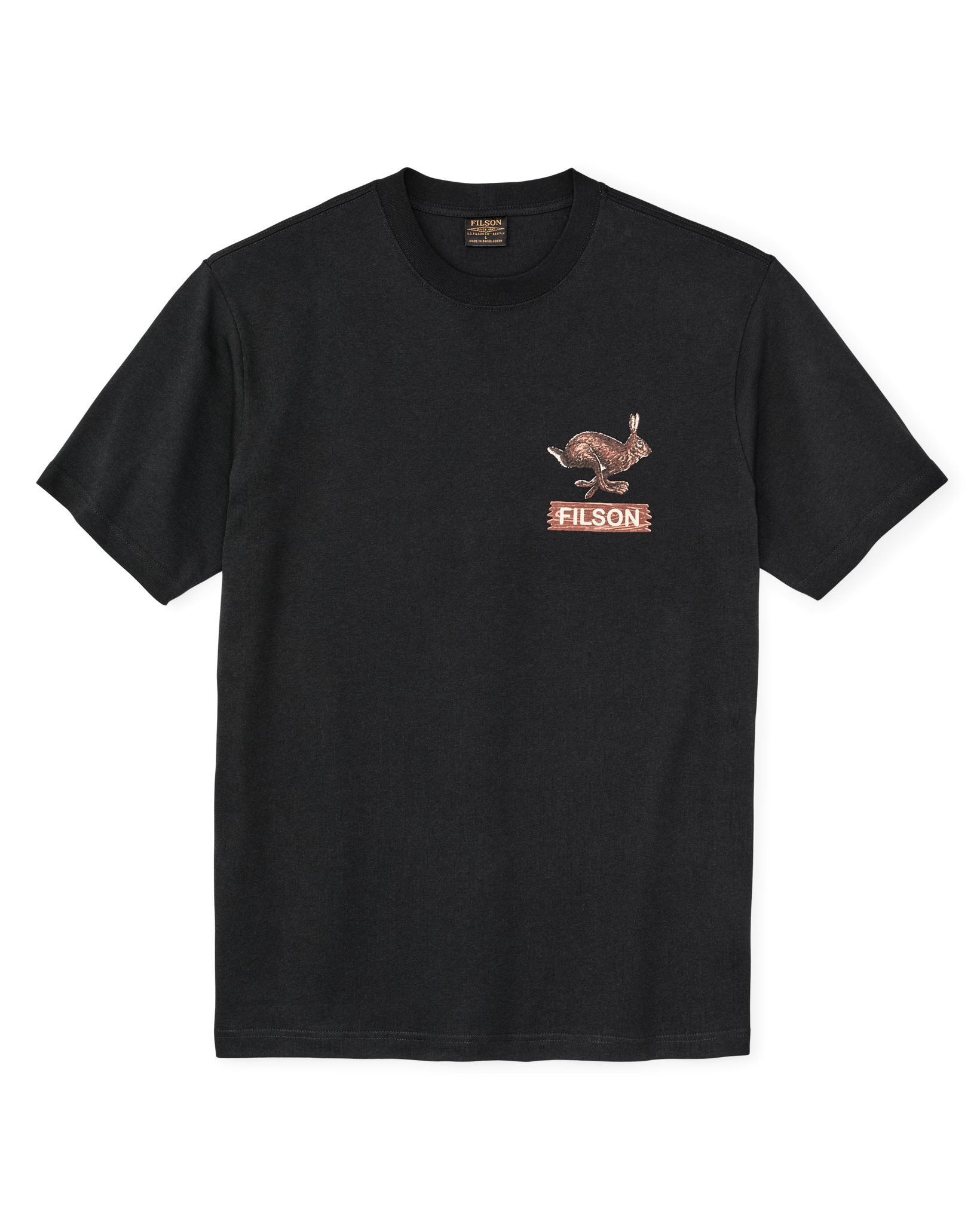 Hare Chase Graphic T-shirt - Black / Hare Chase - Image 2