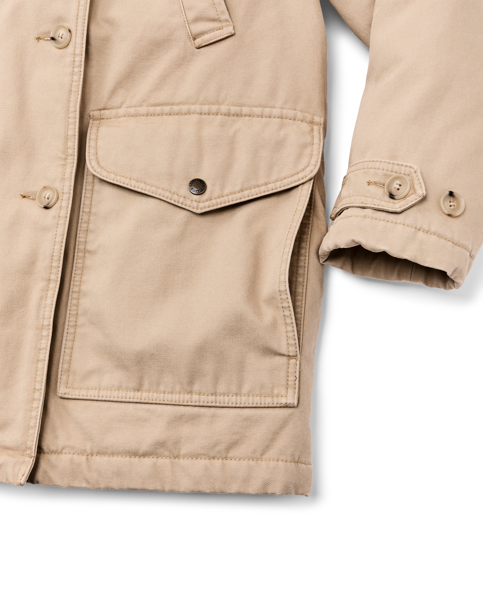 Women's Canvas Packer Coat - Natural - Image 9