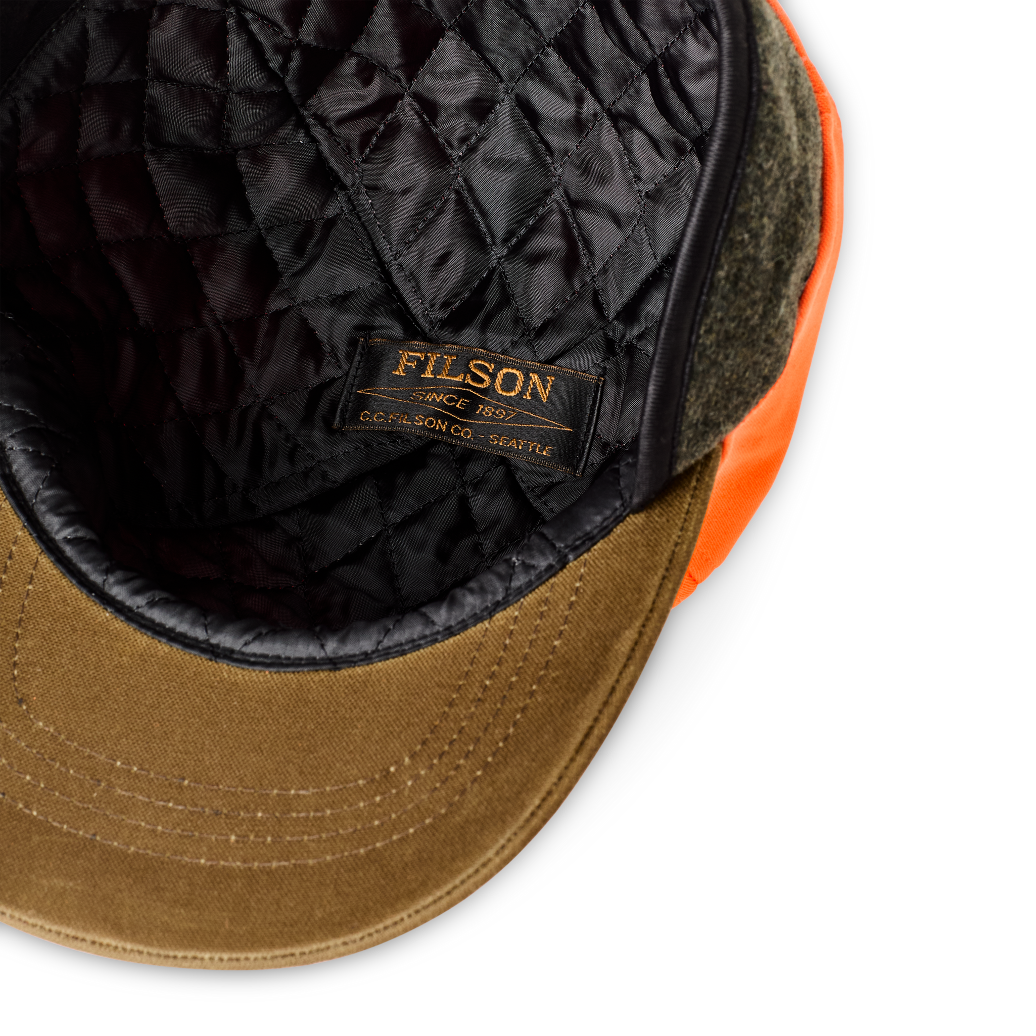 Insulated Blaze/tin Cloth Cap - Desert Tan / Blaze Orange - Image 12