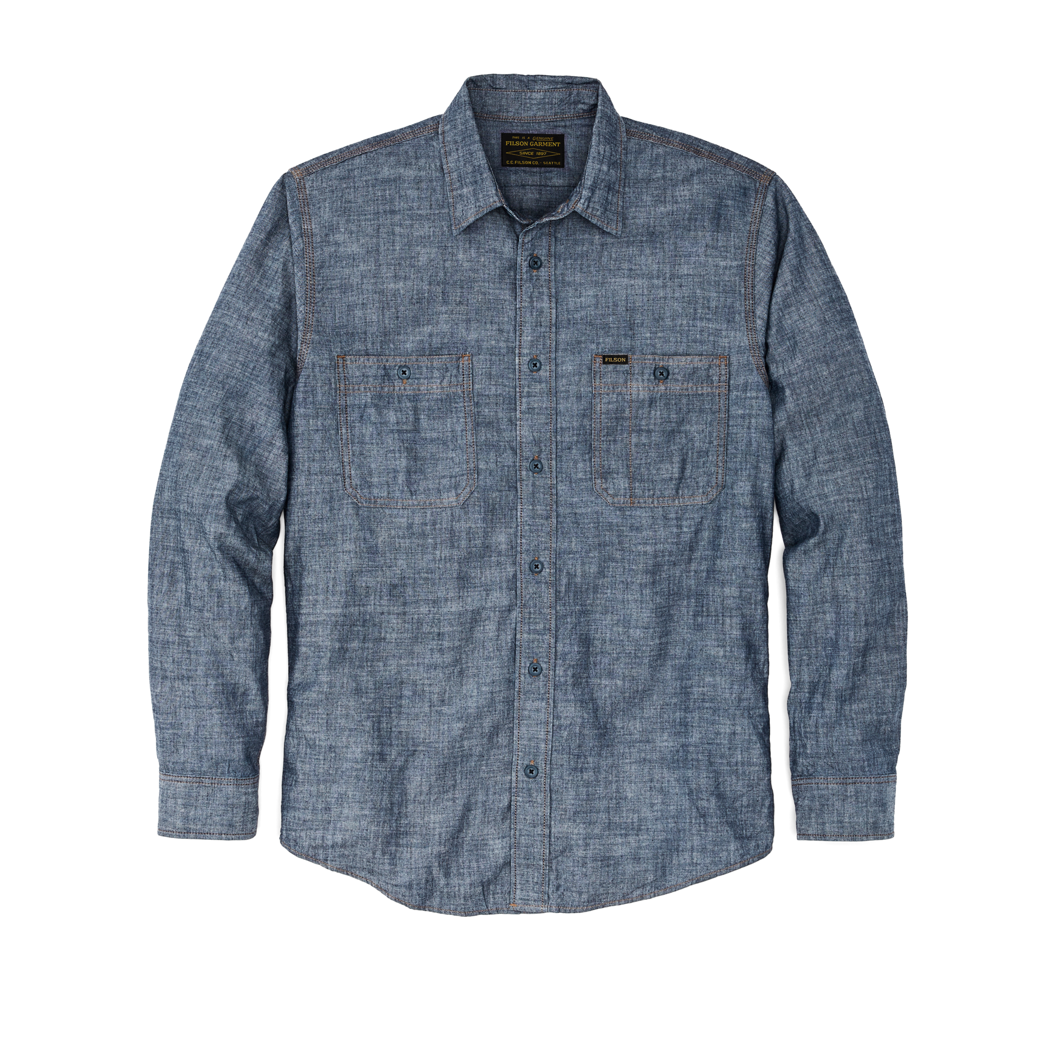 Chambray Cpo Shirt - Rinsed Indigo Chambray - Image 3