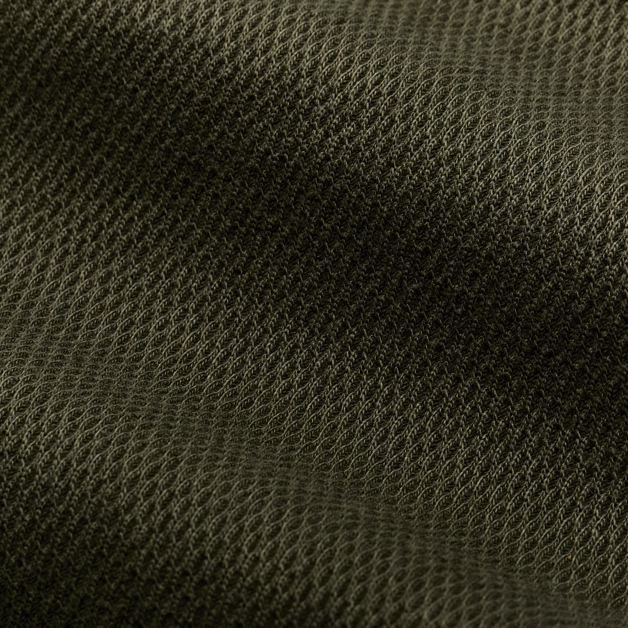 Waffle Knit Thermal Crewneck - Mossy Rock - Image 6