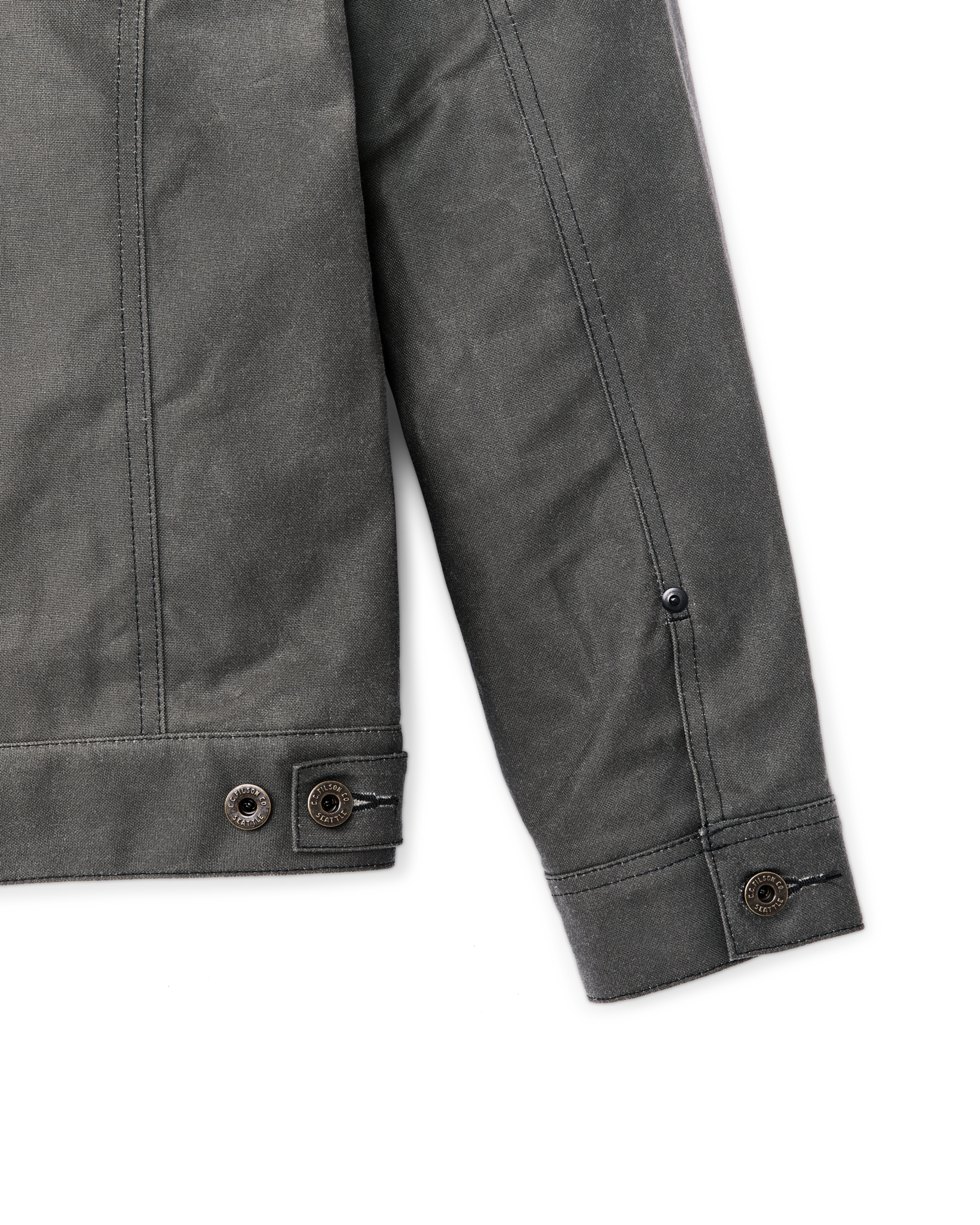 Tin Cloth Short Lined Cruiser Jacket - Castor Gray - Image 8