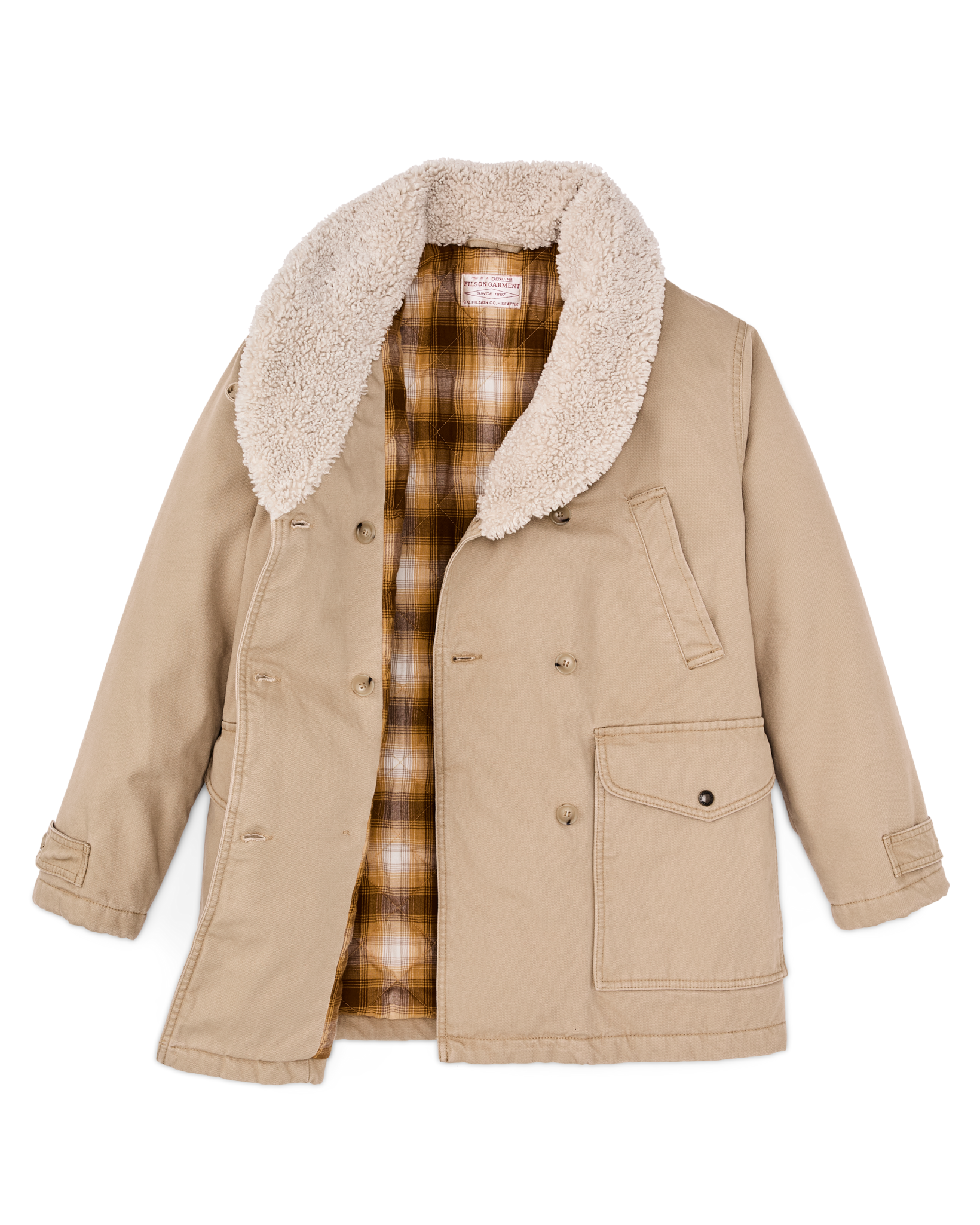 Women's Canvas Packer Coat - Natural - Image 7
