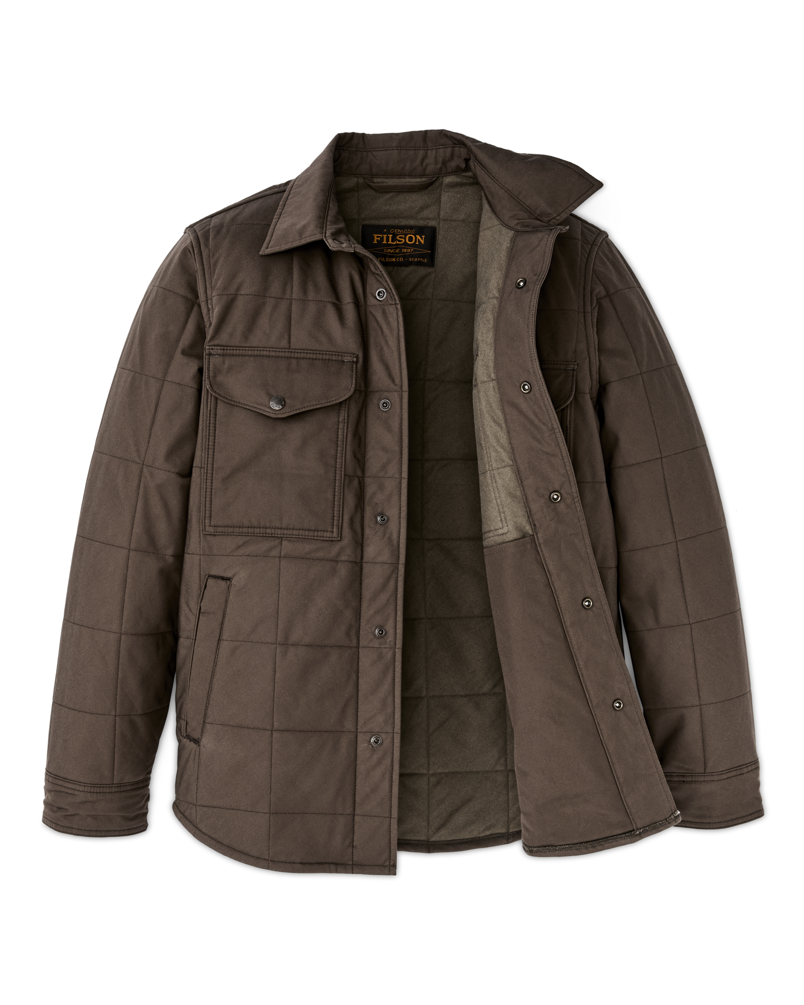 Cover Cloth Quilted Jac-shirt - Slate Black - Image 6