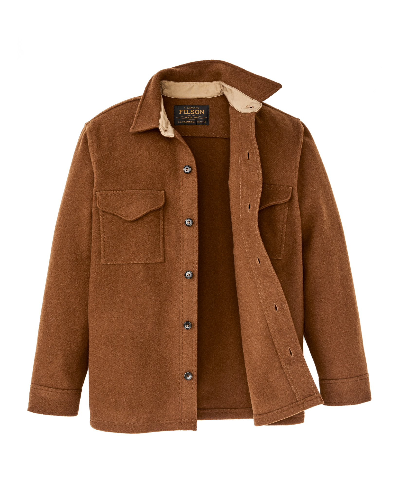 Mackinaw Wool Jac-shirt - Chessie Tan - Image 6