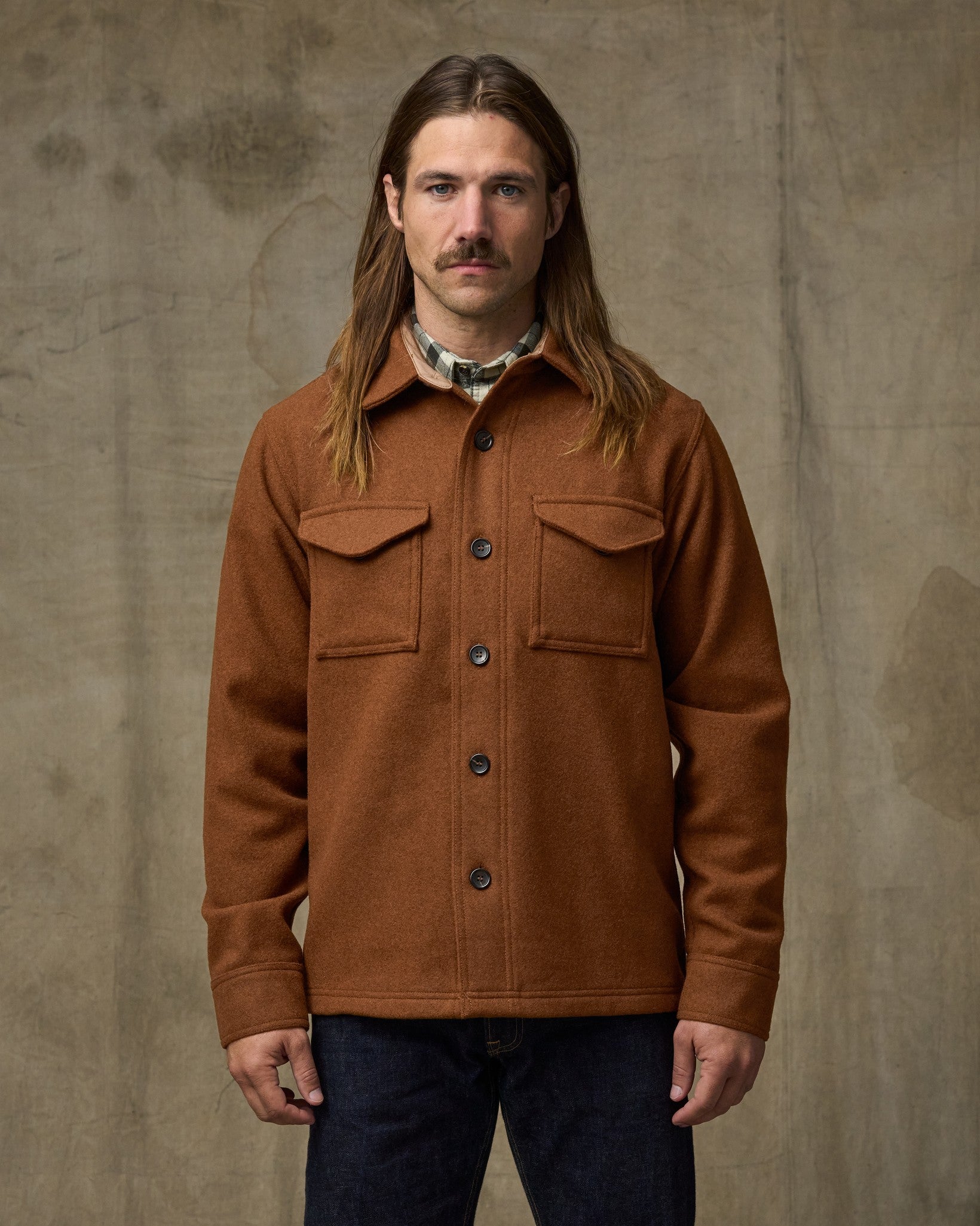 Mackinaw Wool Jac-shirt - Chessie Tan