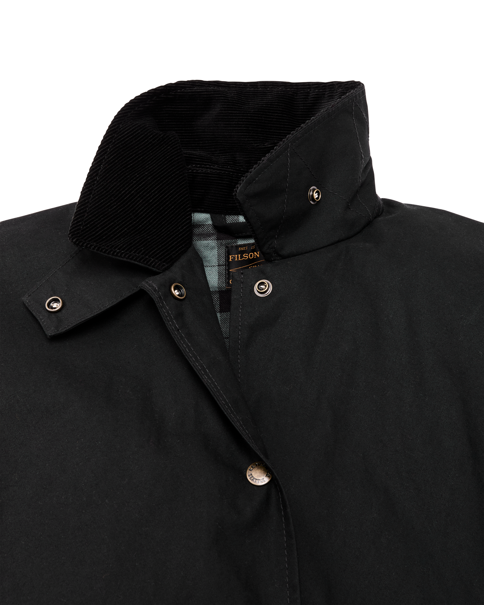 Women's Harbor Front Waxed Jacket - Black - Image 6
