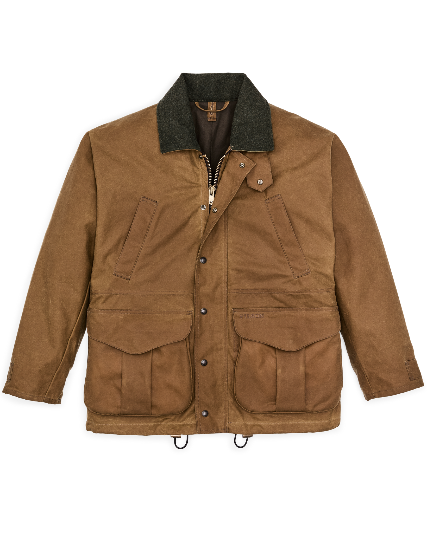 Lined Tin Cloth Field Jacket - Dark Tan - Image 3