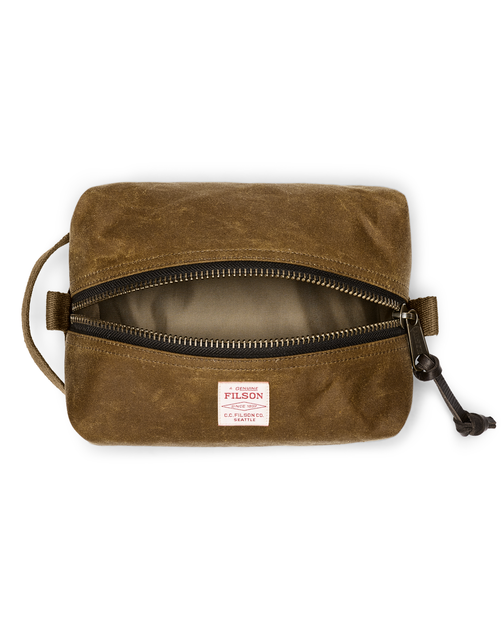 Tin Cloth Dopp Kit - Dark Tan - Image 5