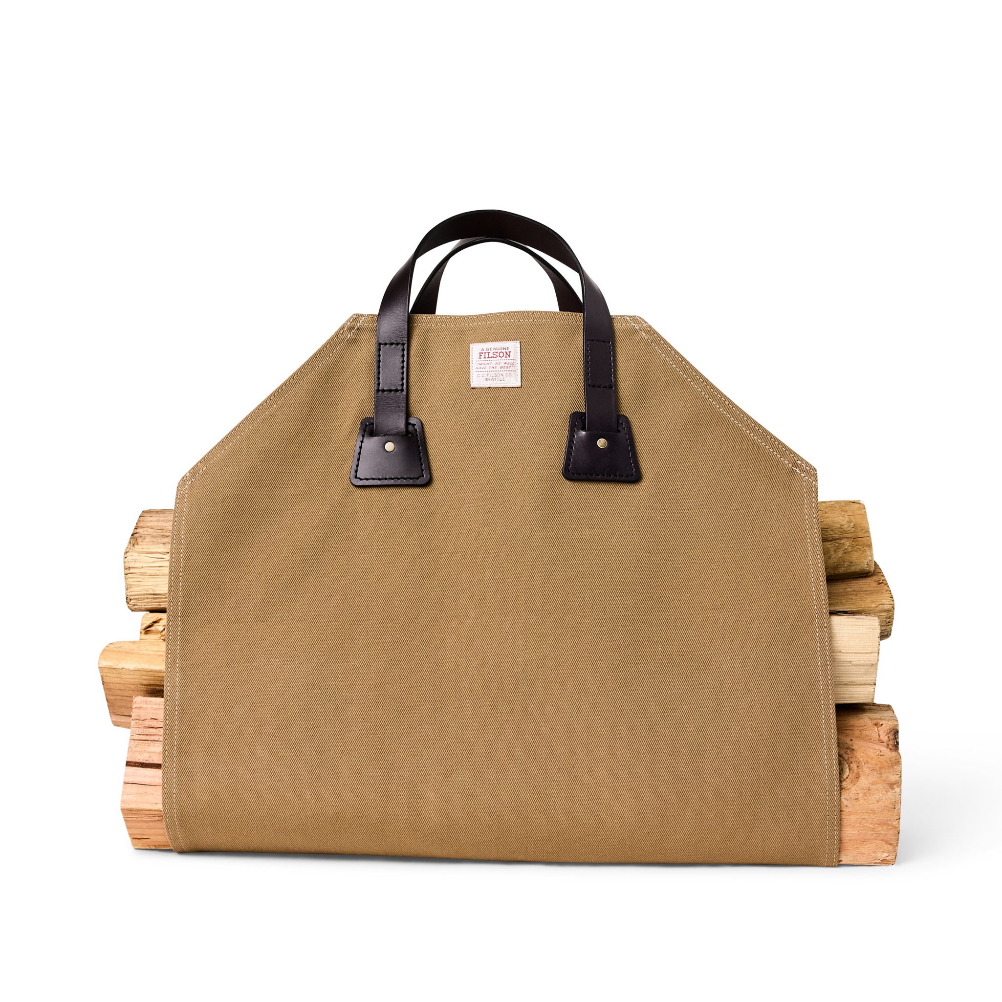 Rugged Twill Log Carrier - Tan