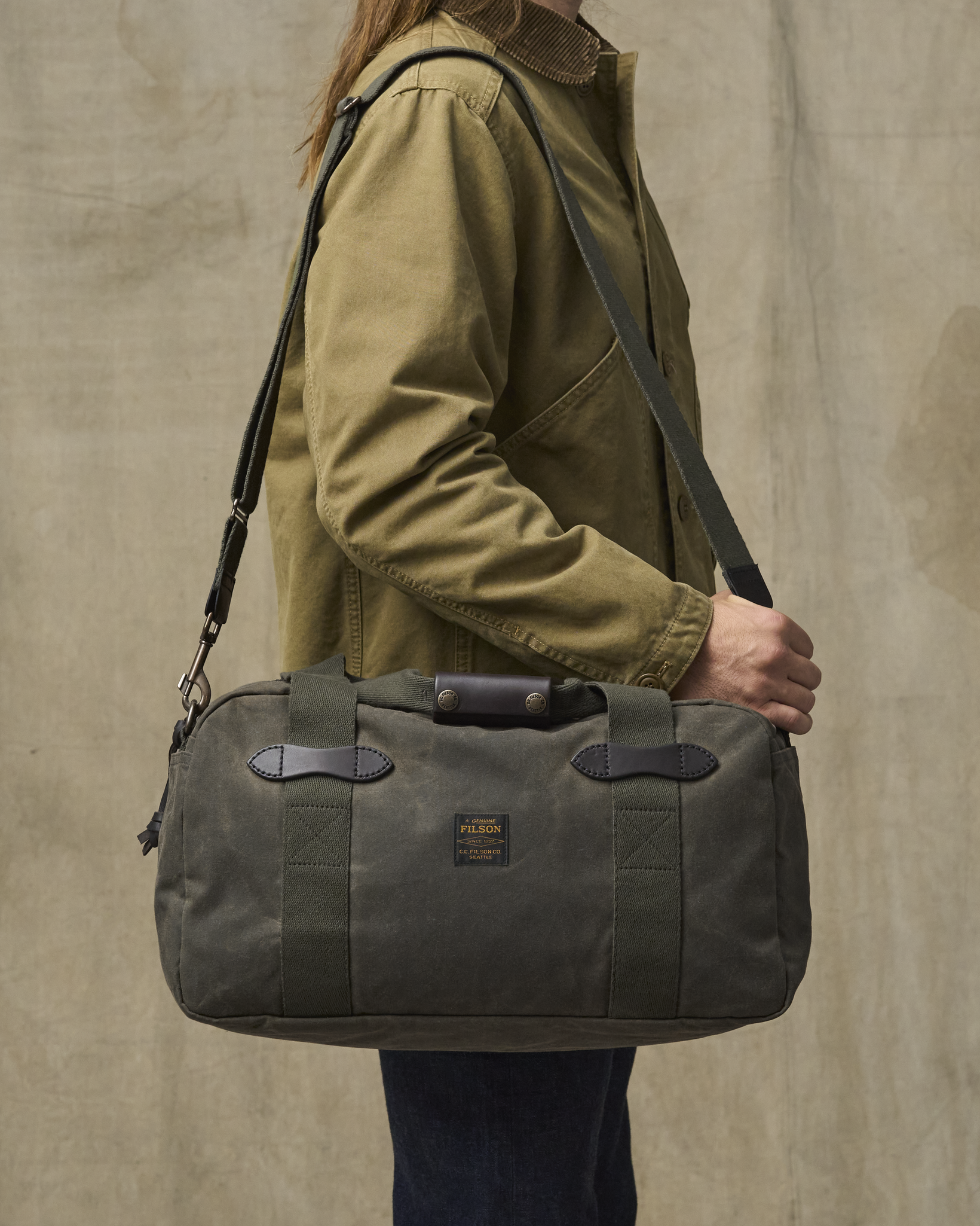 Small Tin Cloth Duffle Bag - Otter Green