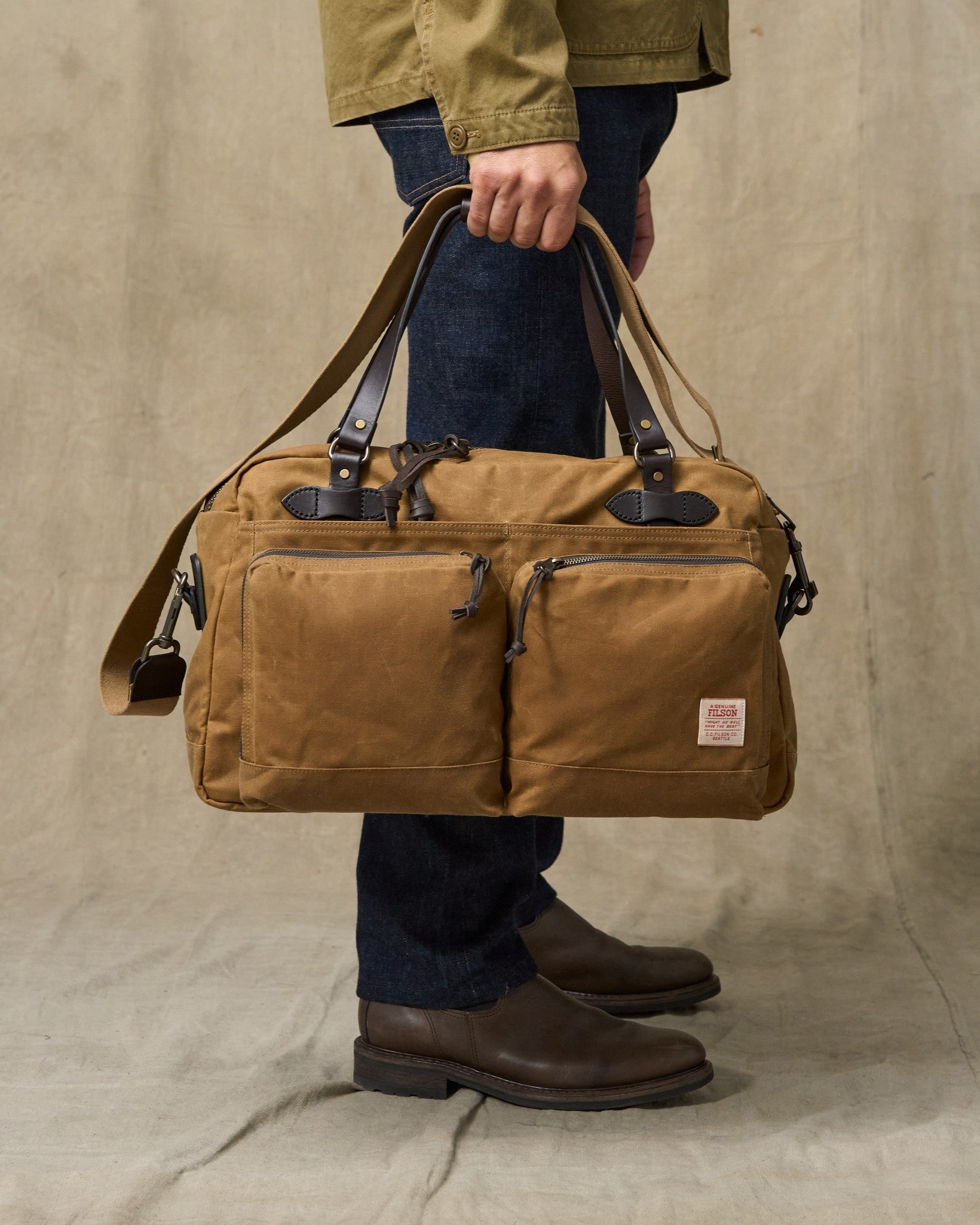 48 Hour Tin Cloth Duffle Bag - Dark Tan