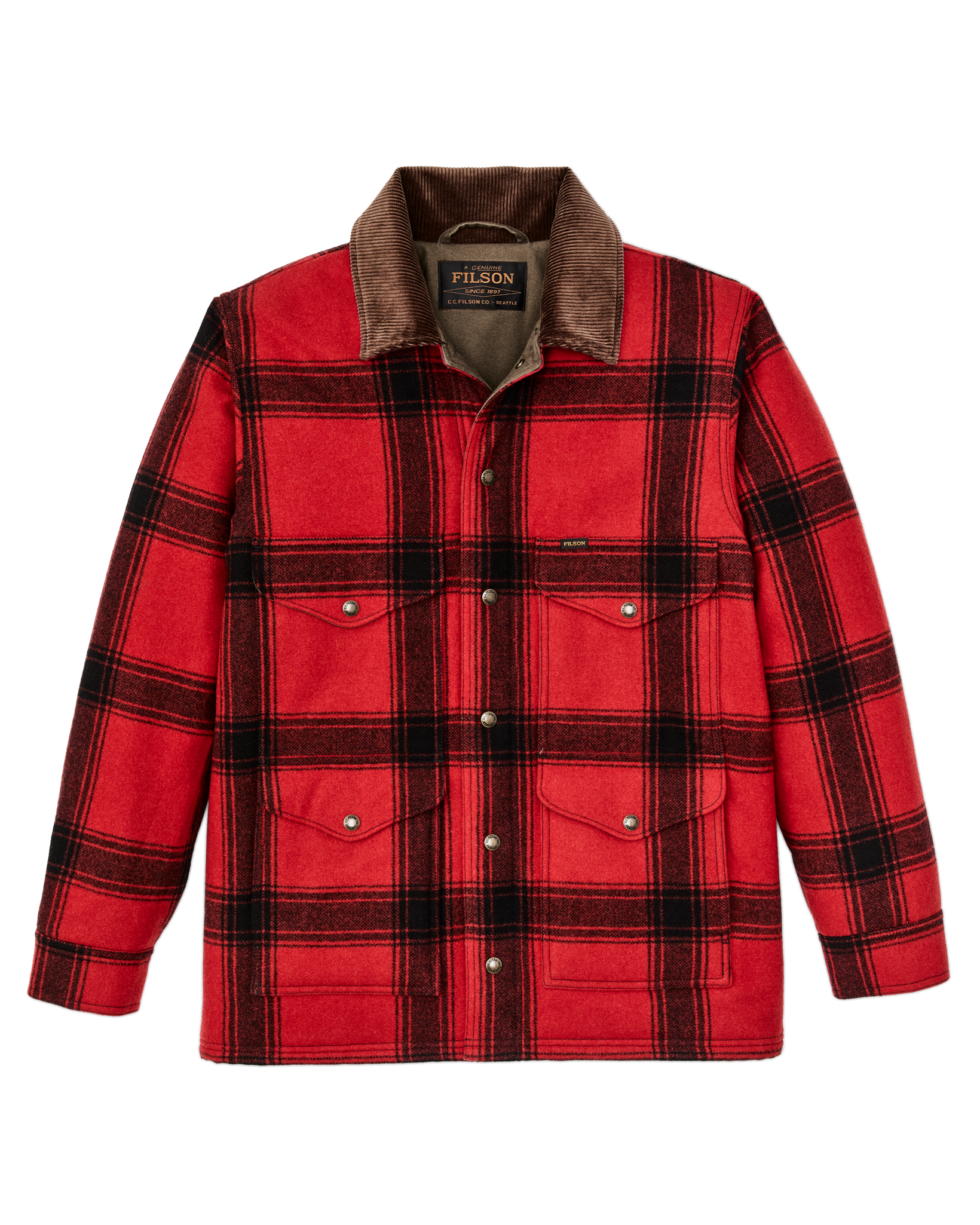 Spokane Insulated Cruiser Jacket - Red / Black Windowpane - Image 4