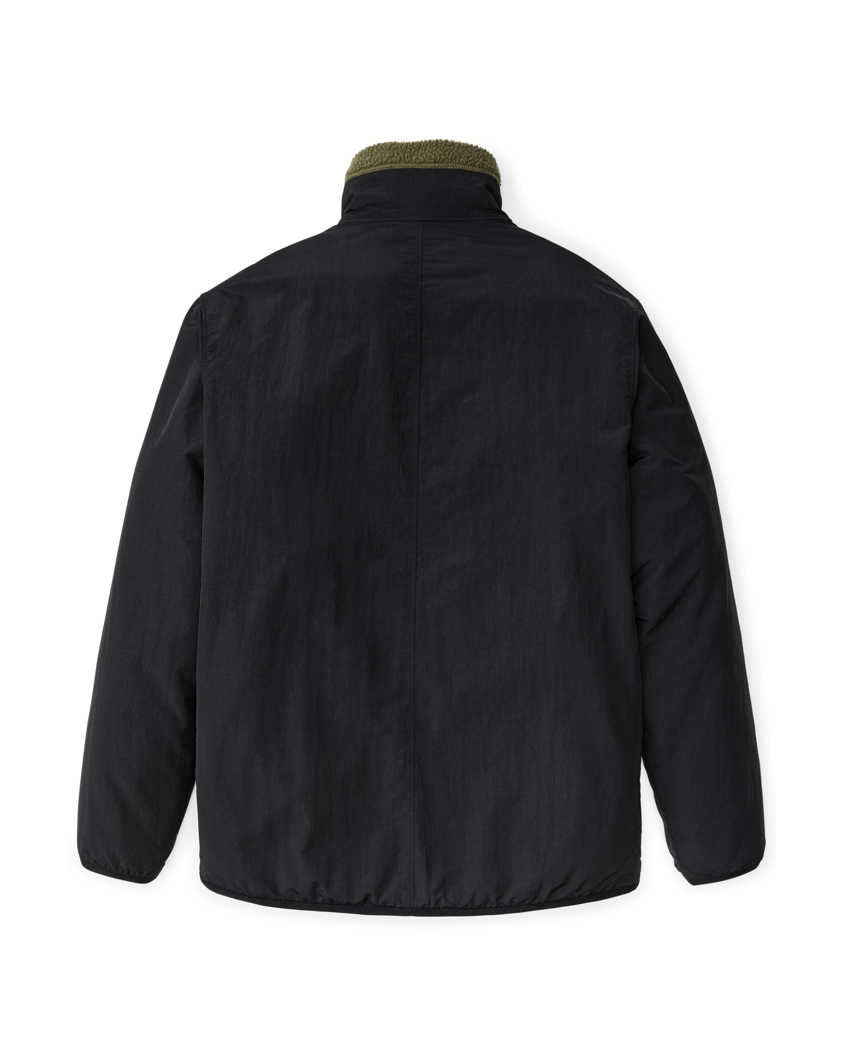Reversible Pile Fleece Jacket - Dark Olive Drab - Image 9