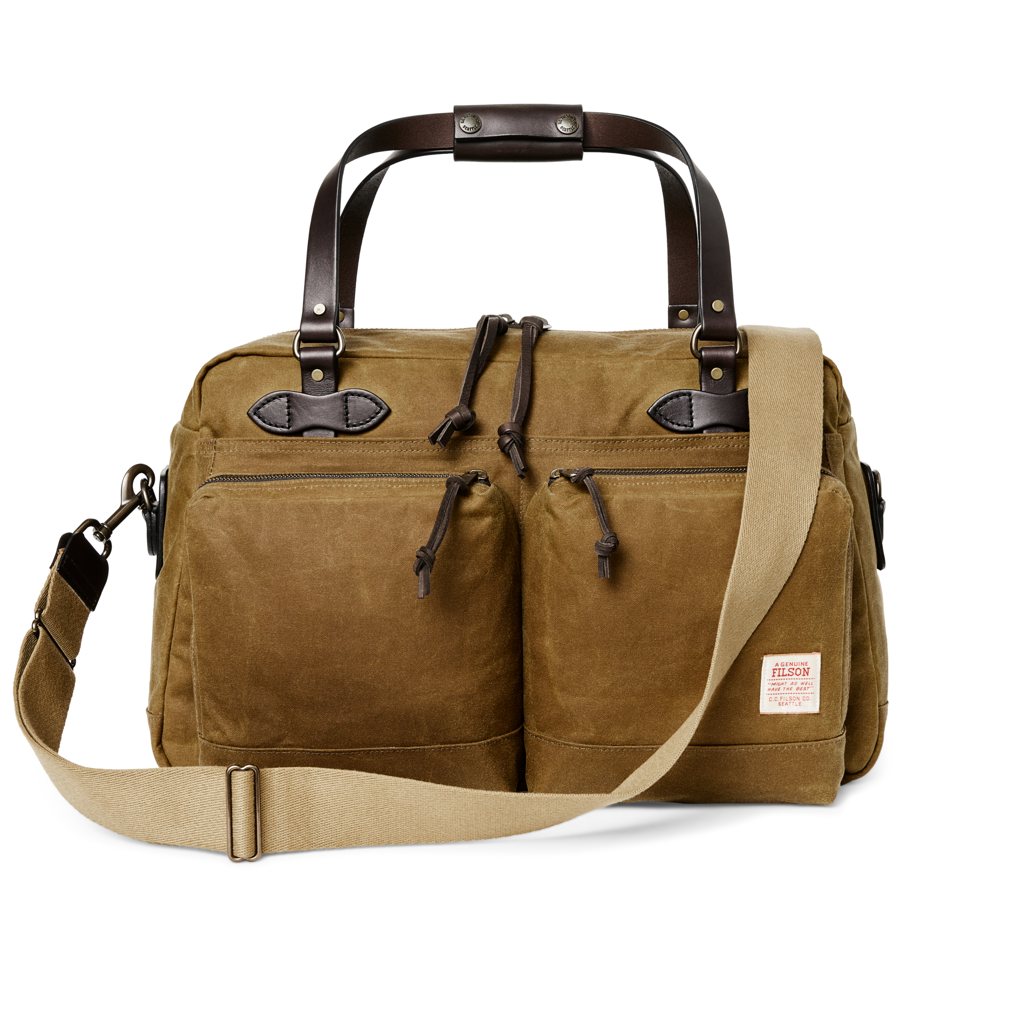 48 Hour Tin Cloth Duffle Bag - Dark Tan - Image 13