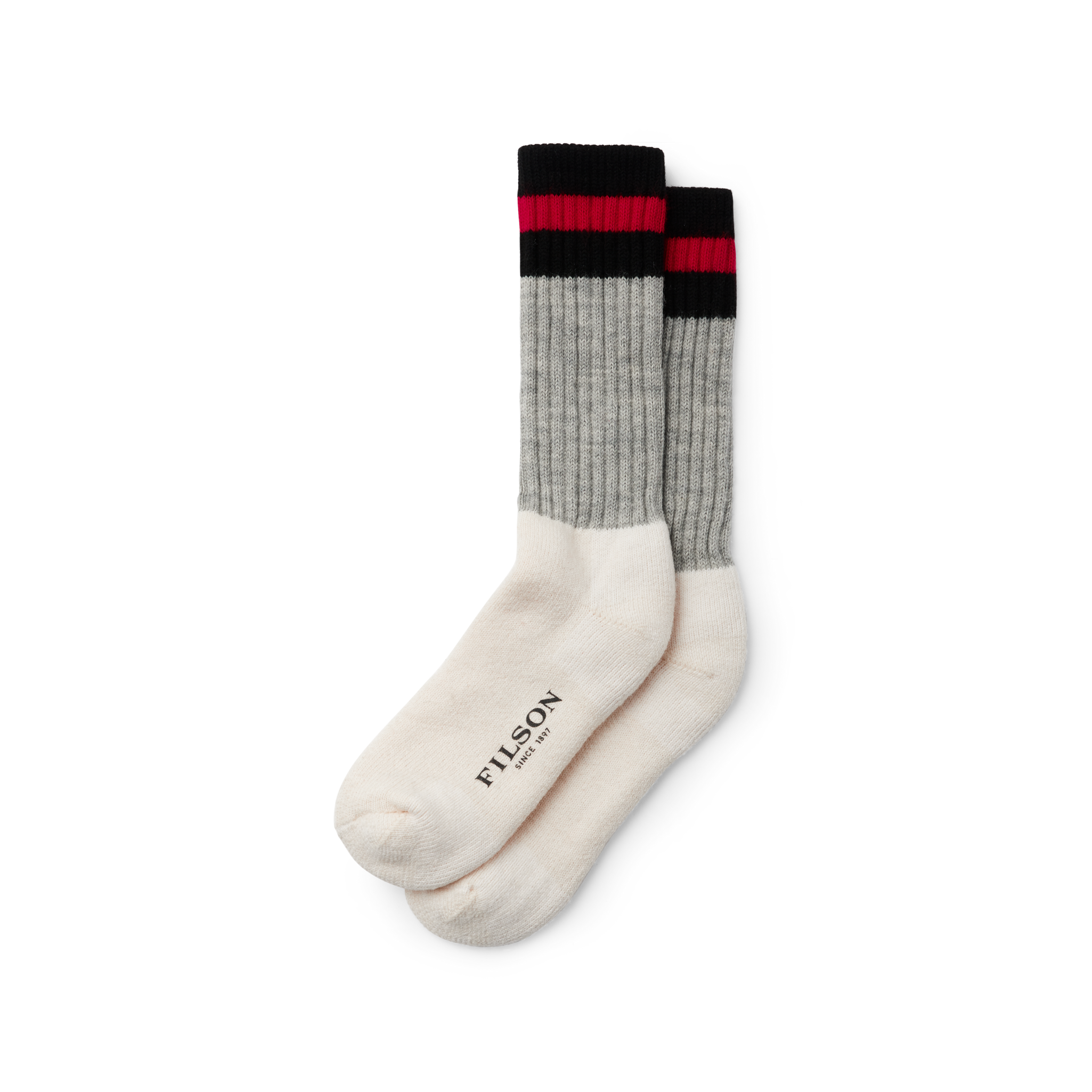 1970s Logger Thermal Socks - Black / Red