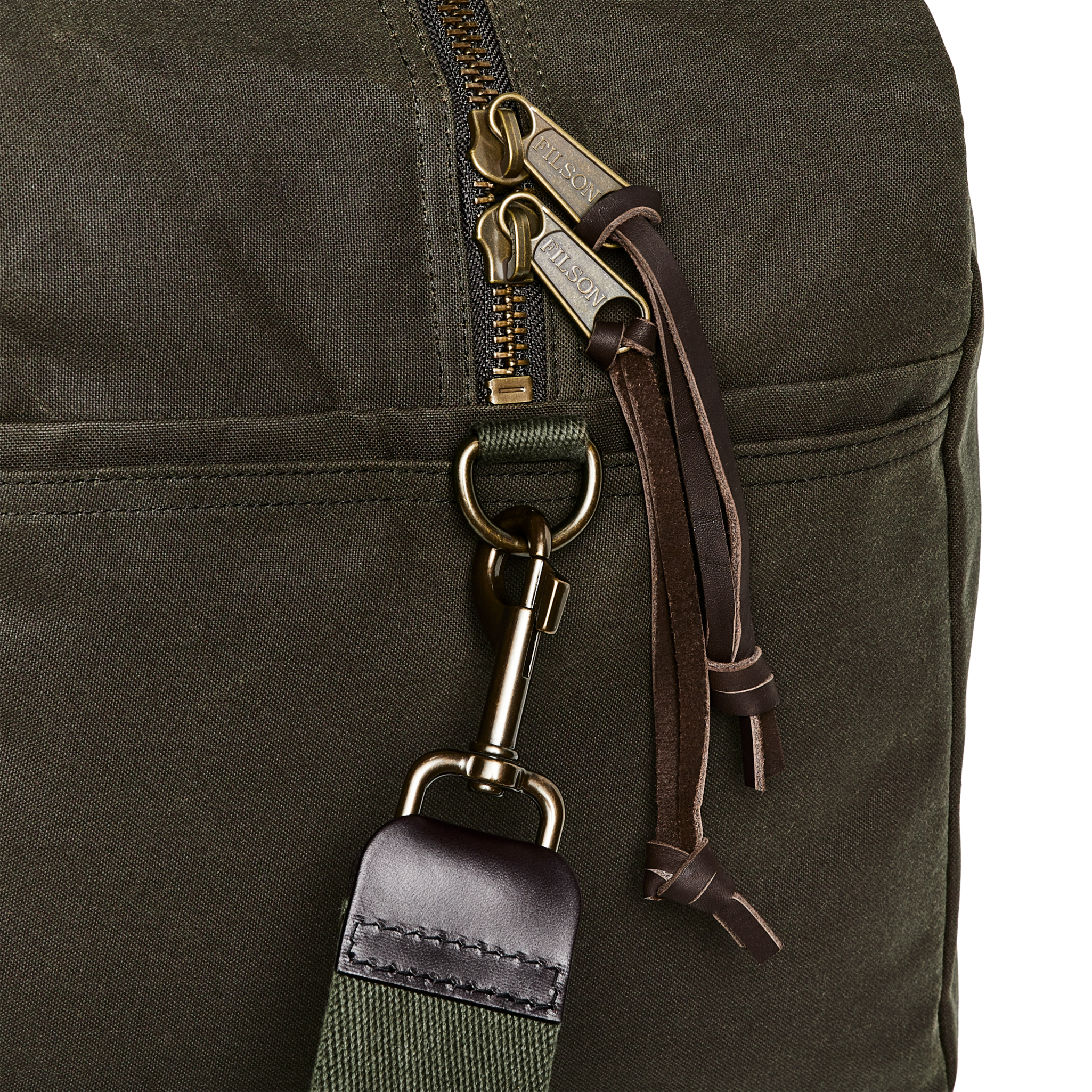 Medium Tin Cloth Duffle Bag - Otter Green - Image 6