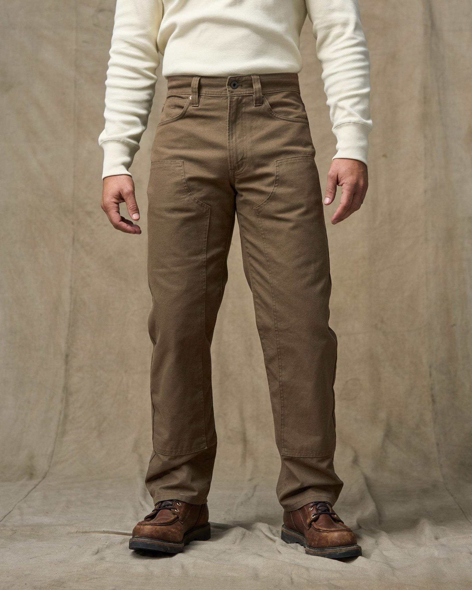 Dry Tin Double Front Pants - Marsh Olive