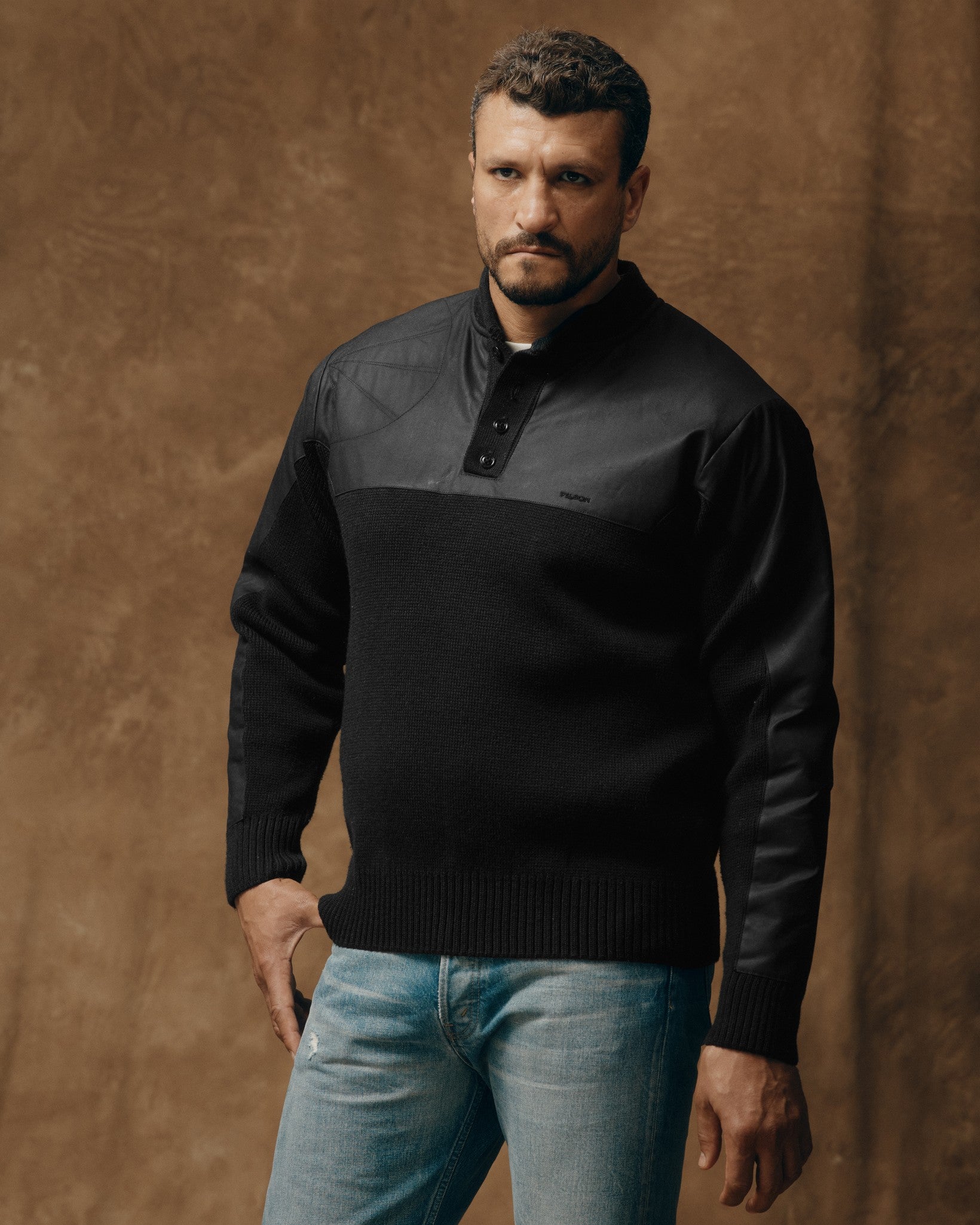 Henley Guide Sweater - Black