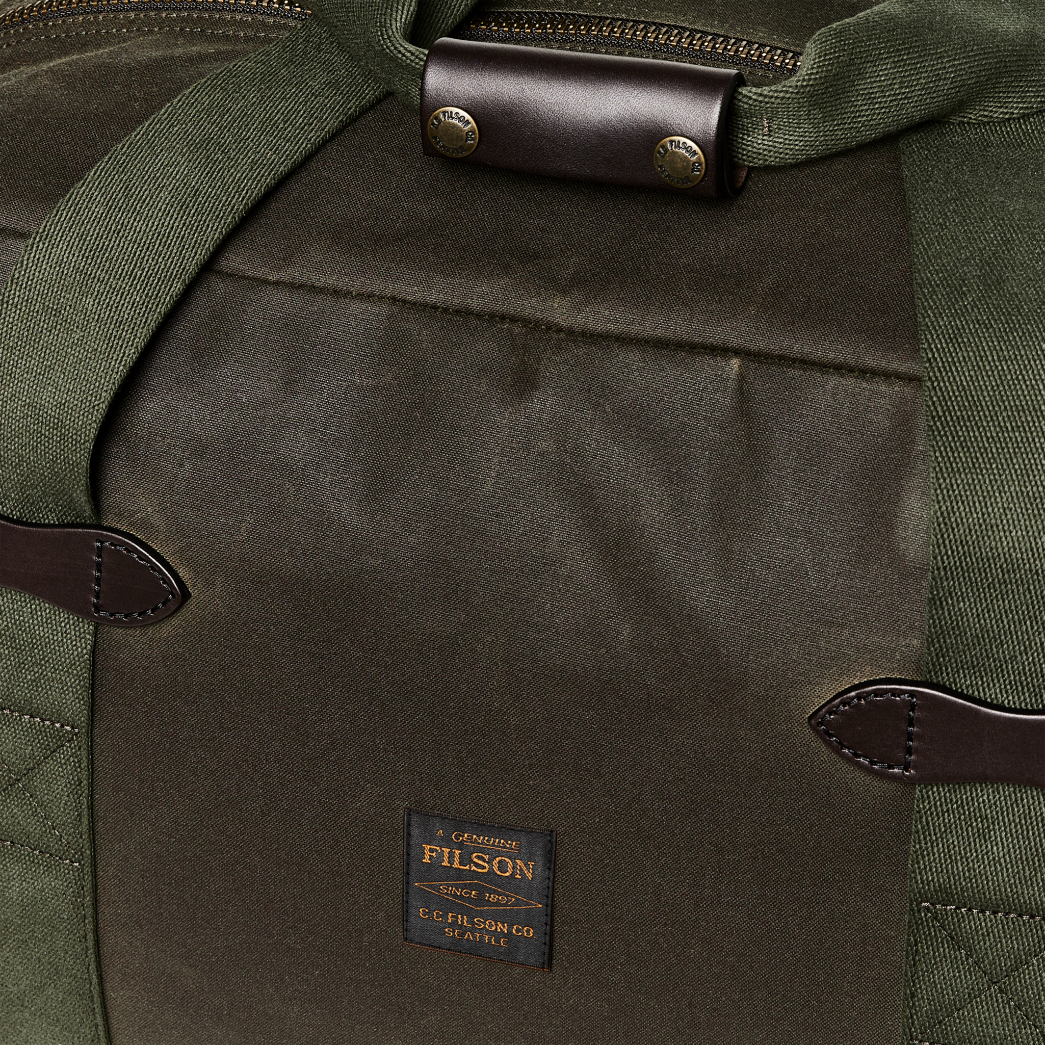 Medium Tin Cloth Duffle Bag - Otter Green - Image 7