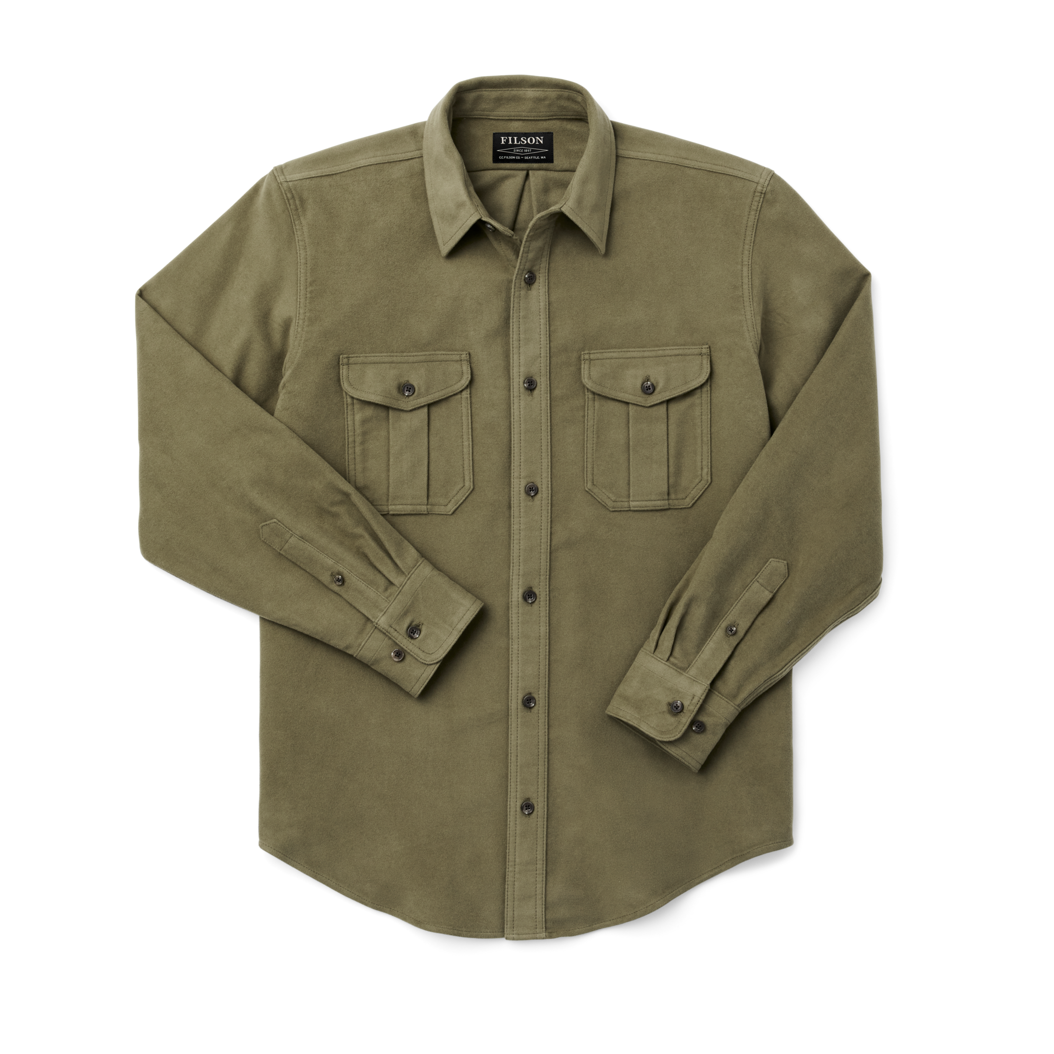 Moleskin Seattle Shirt - Lovat - Image 3