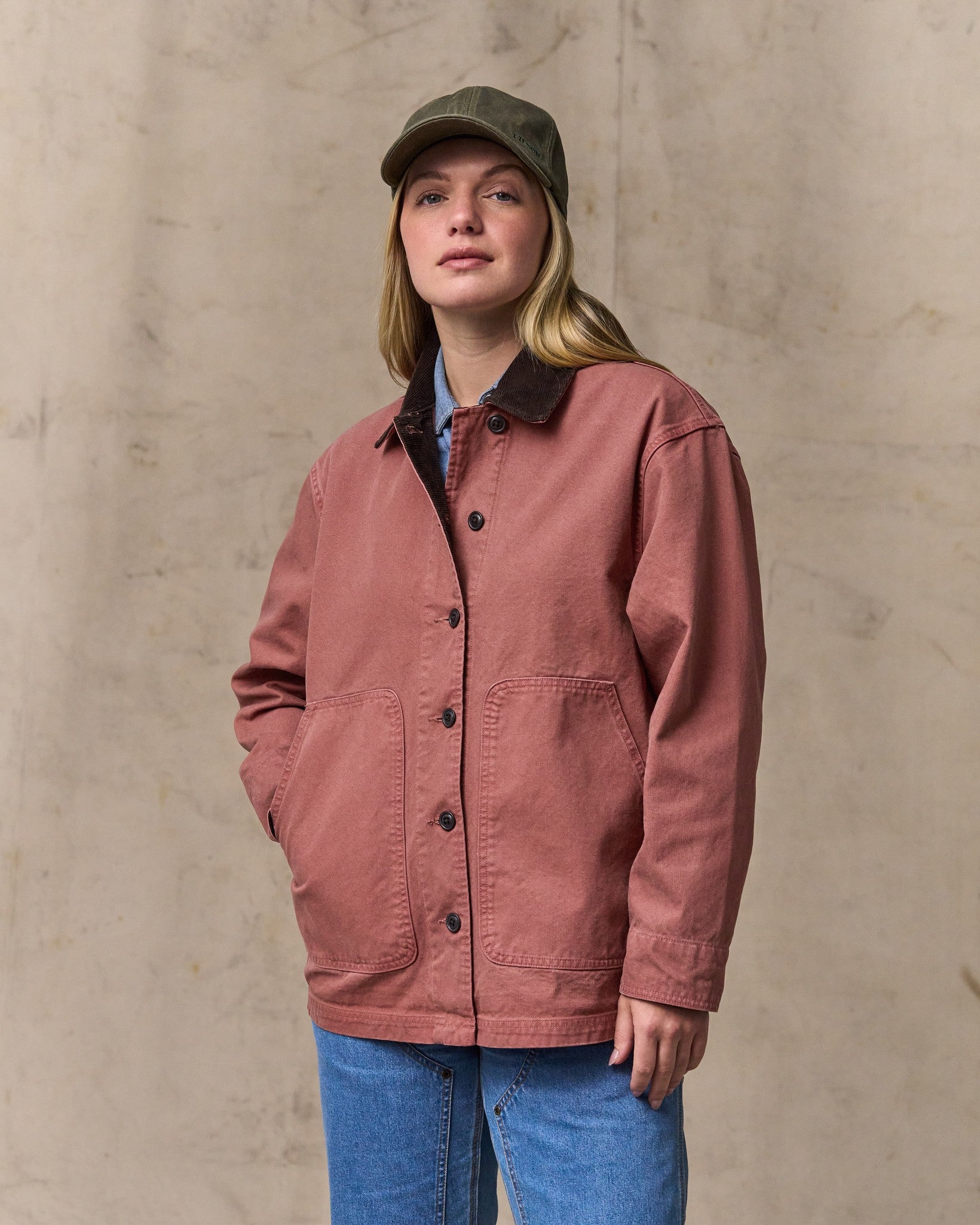Women's Canvas Barn Coat - Mahogany