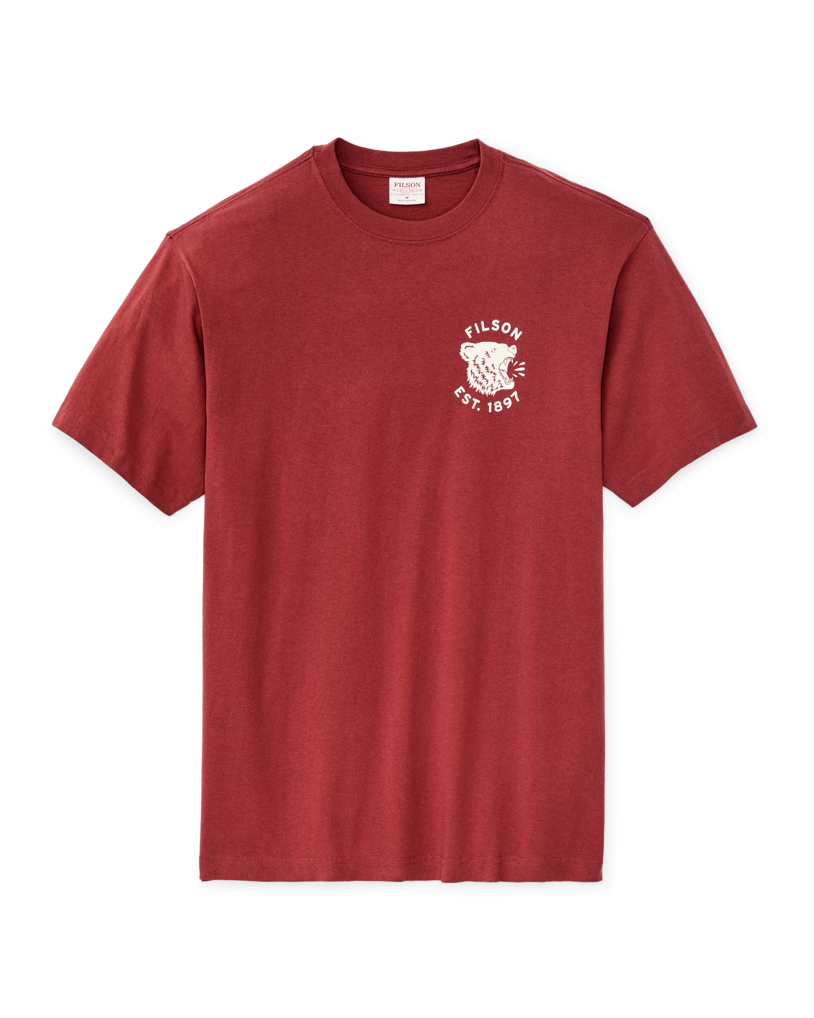 Bear Graphic T-Shirt - Chili Oil - Image 7