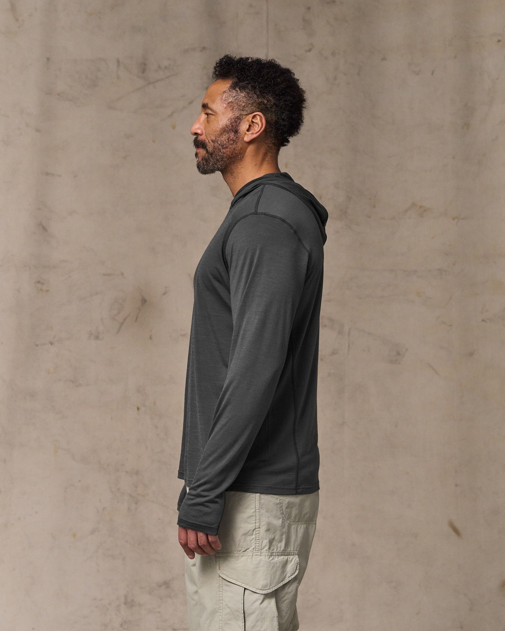 Wool-Blend UPF Hoodie - Raven - Image 5