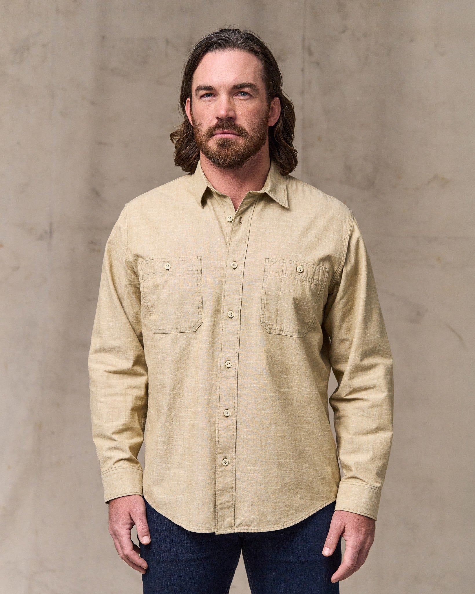 Chambray Cpo Shirt - Tan