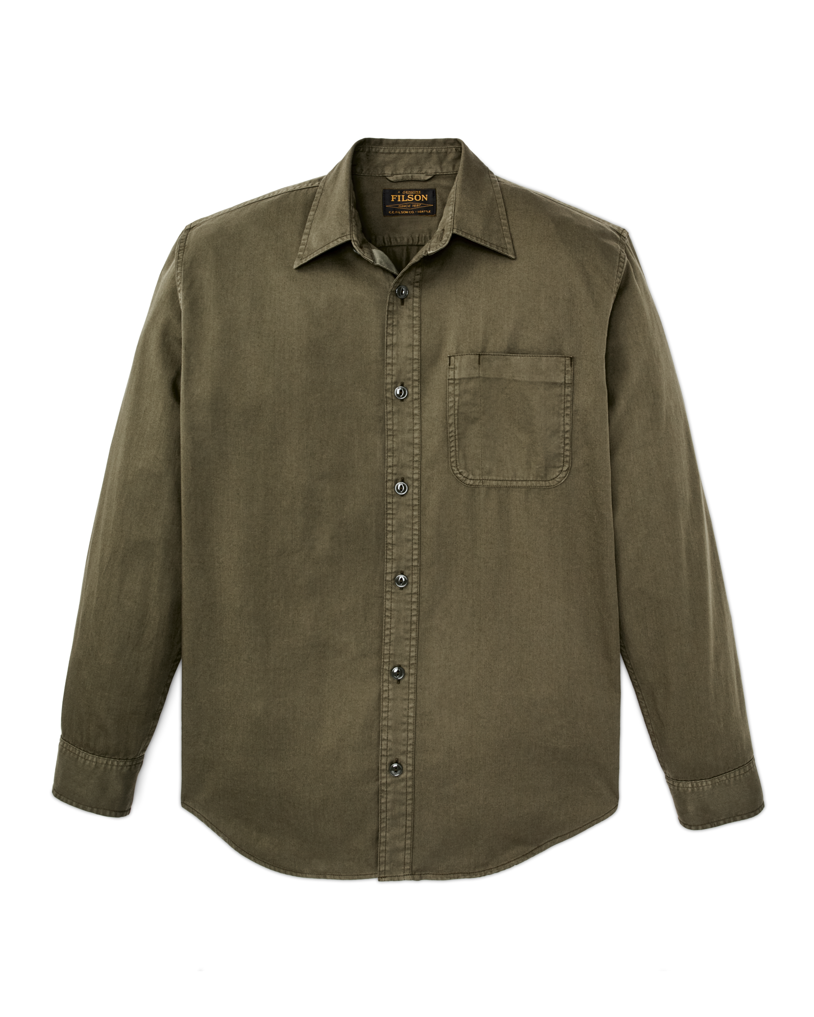 4.5-oz. Twill Shirt - Military Olive