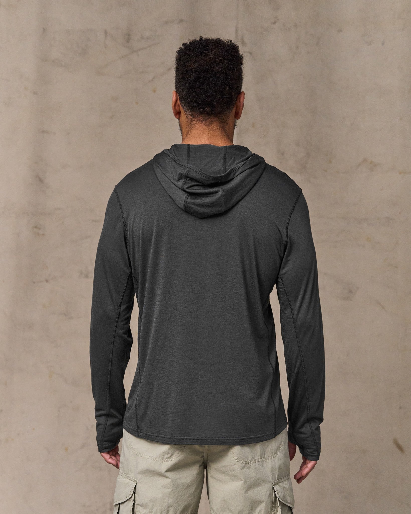 Wool-Blend UPF Hoodie - Raven - Image 3