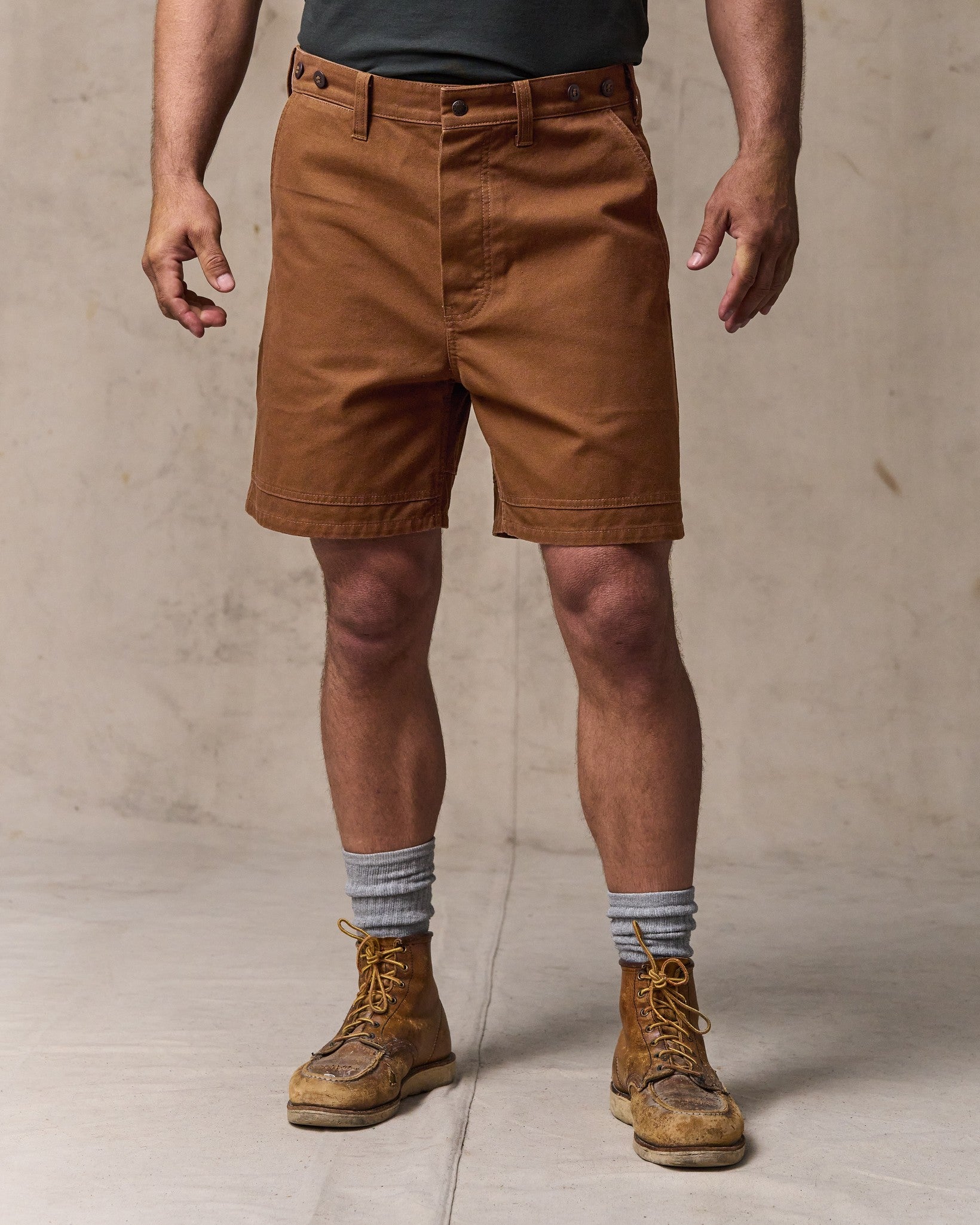 Dry Tin Cloth Shorts - Whiskey