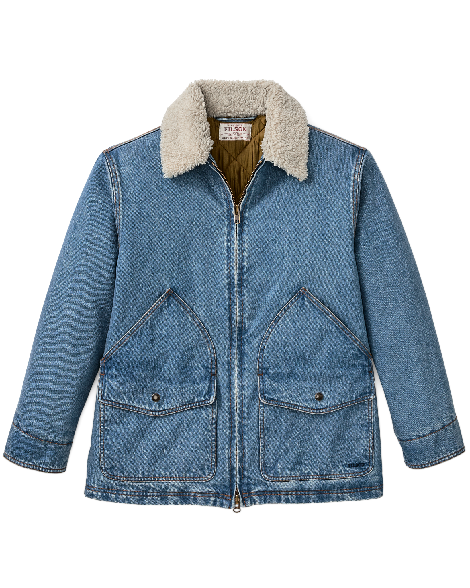 Women's Insulated Denim Outfitter Coat - Vintage Indigo - Image 5