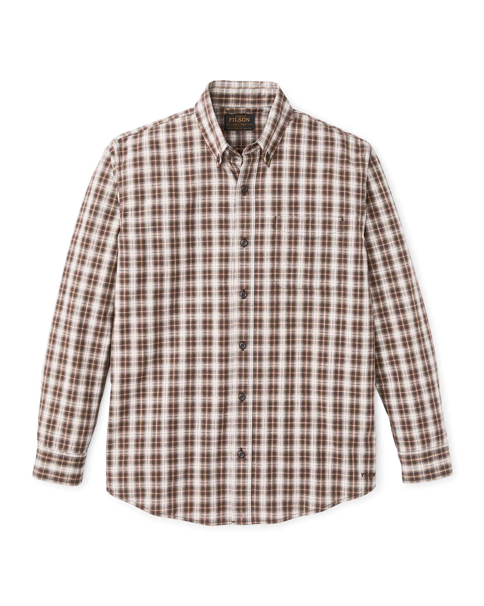 Chambray Button-Down Shirt - Cascade Plaid - Image 4