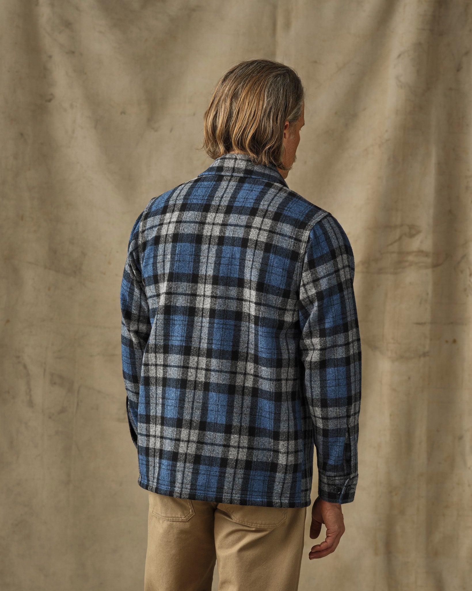 Wool Jac-Shirt - Blue / Heather Gray Plaid - Image 2