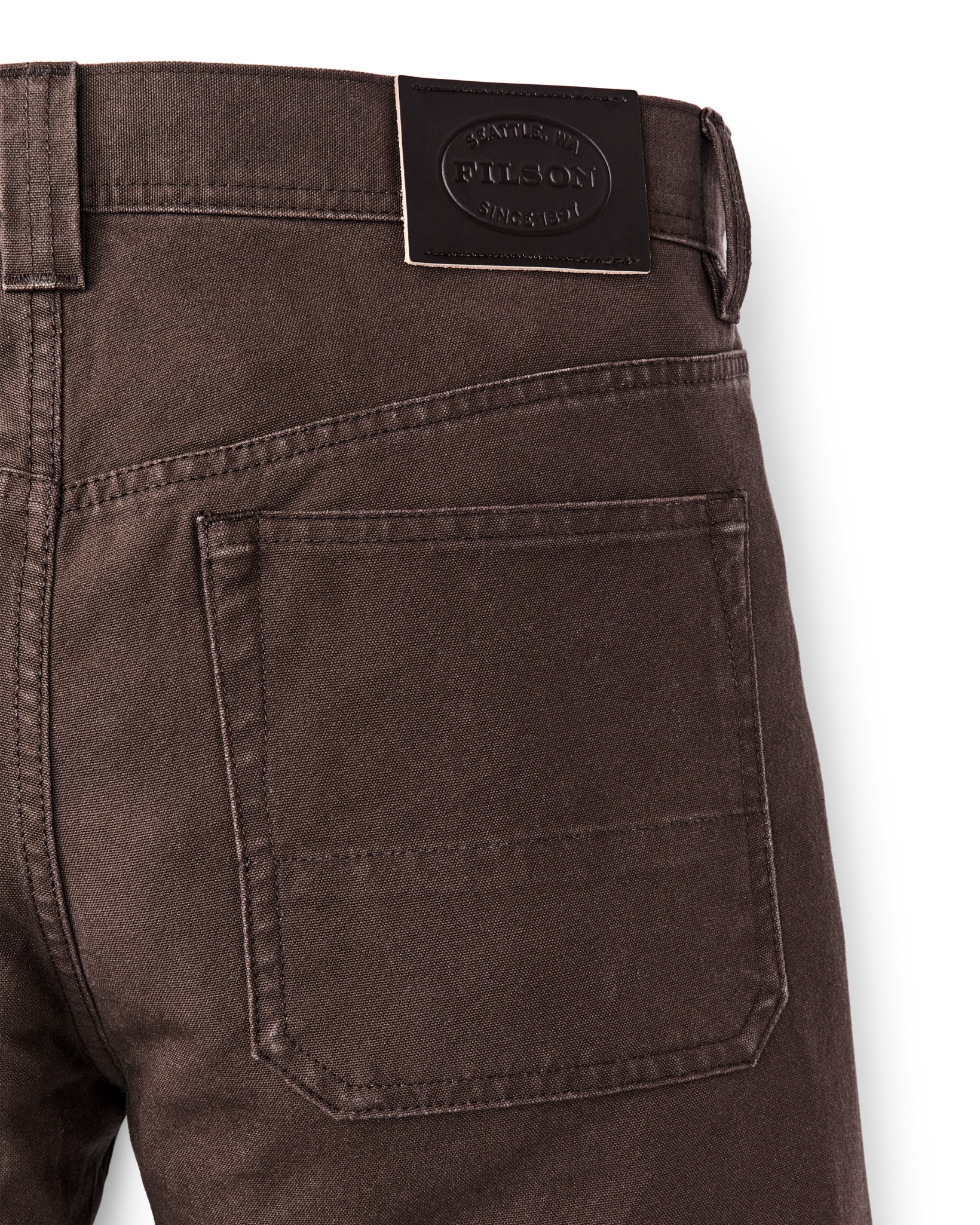 Dry Tin Cloth 5-Pocket Pants - Seal Brown - Image 7