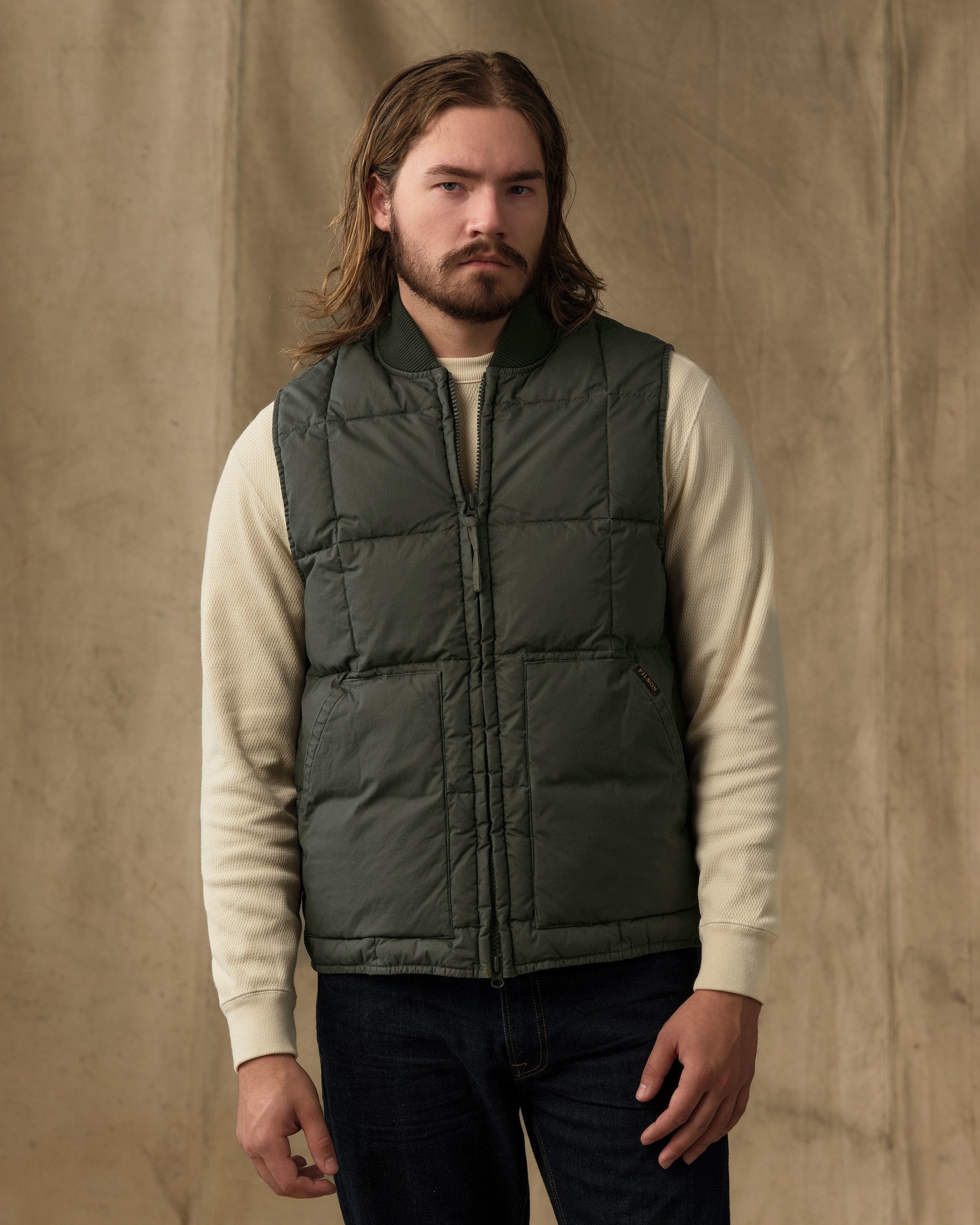 Heritage Cotton Down Vest - Beluga
