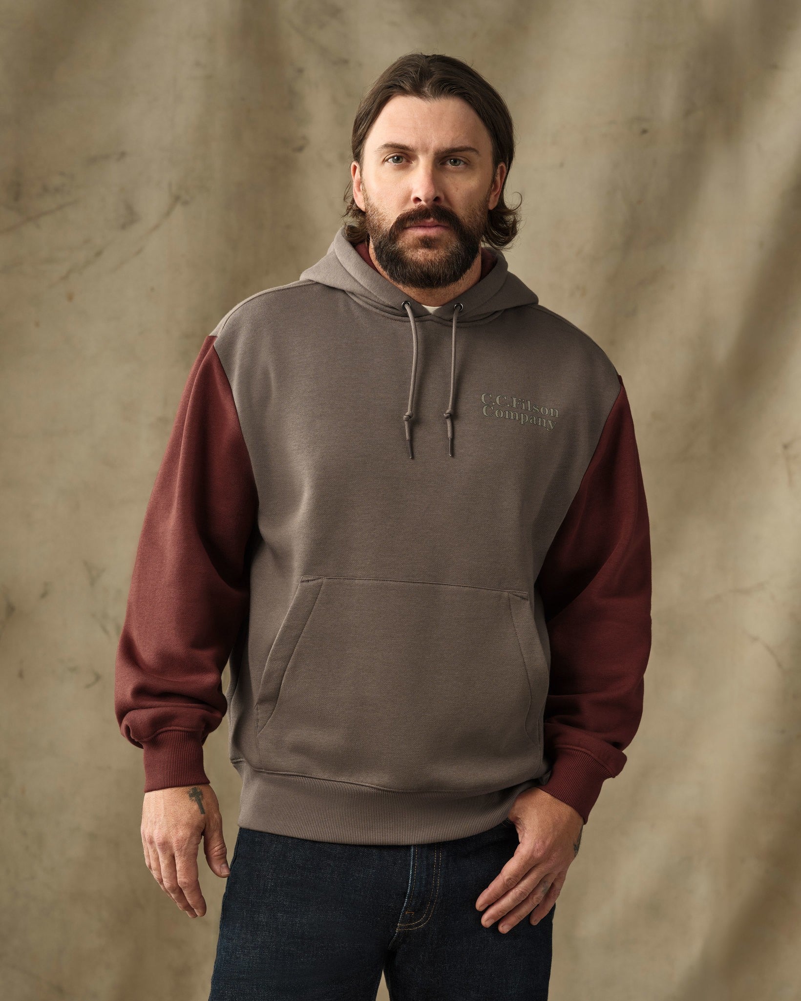 Valley Graphic Hoodie - Hawk Brown