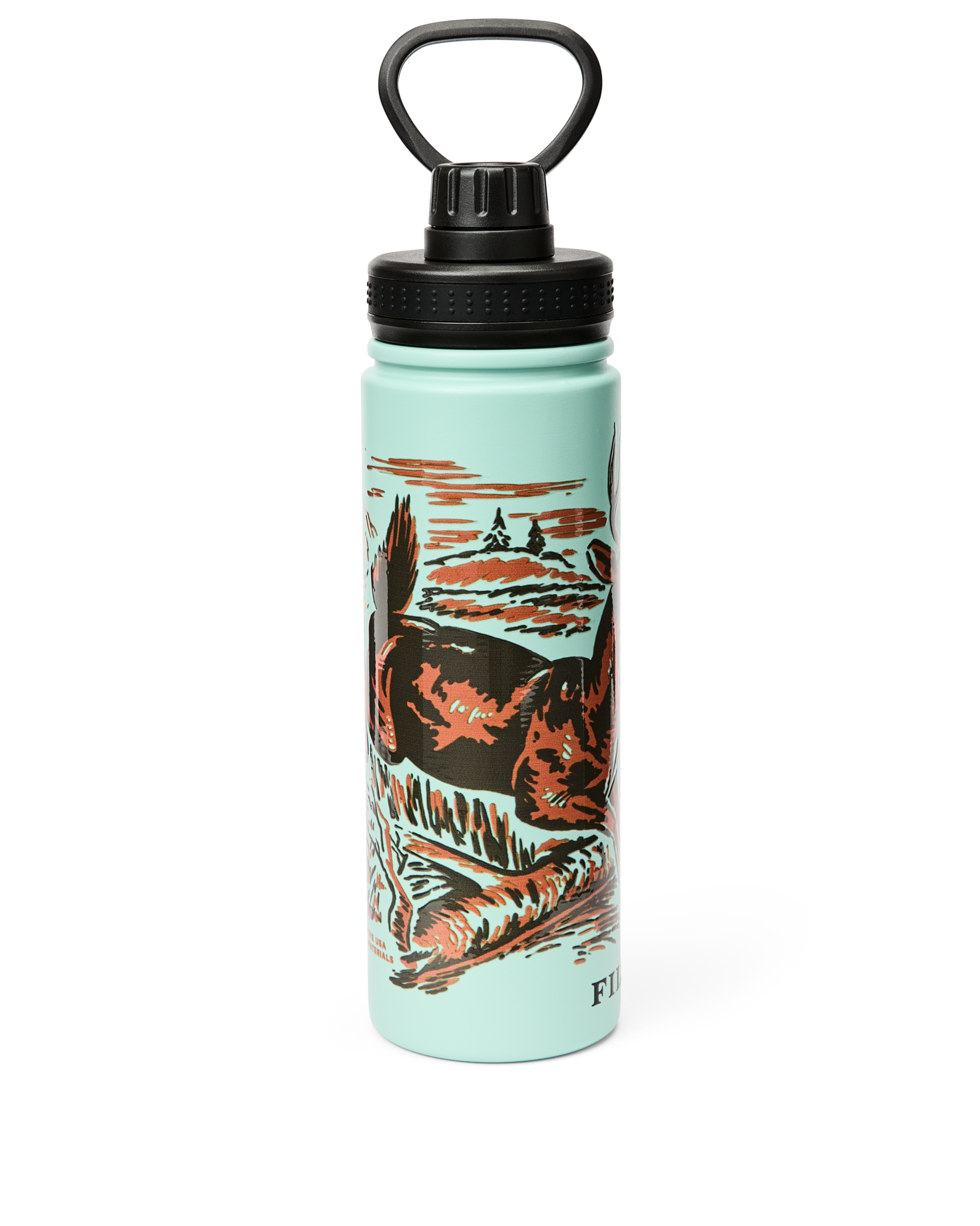 Deer Insulated Water Bottle - Sea Foam - Image 3