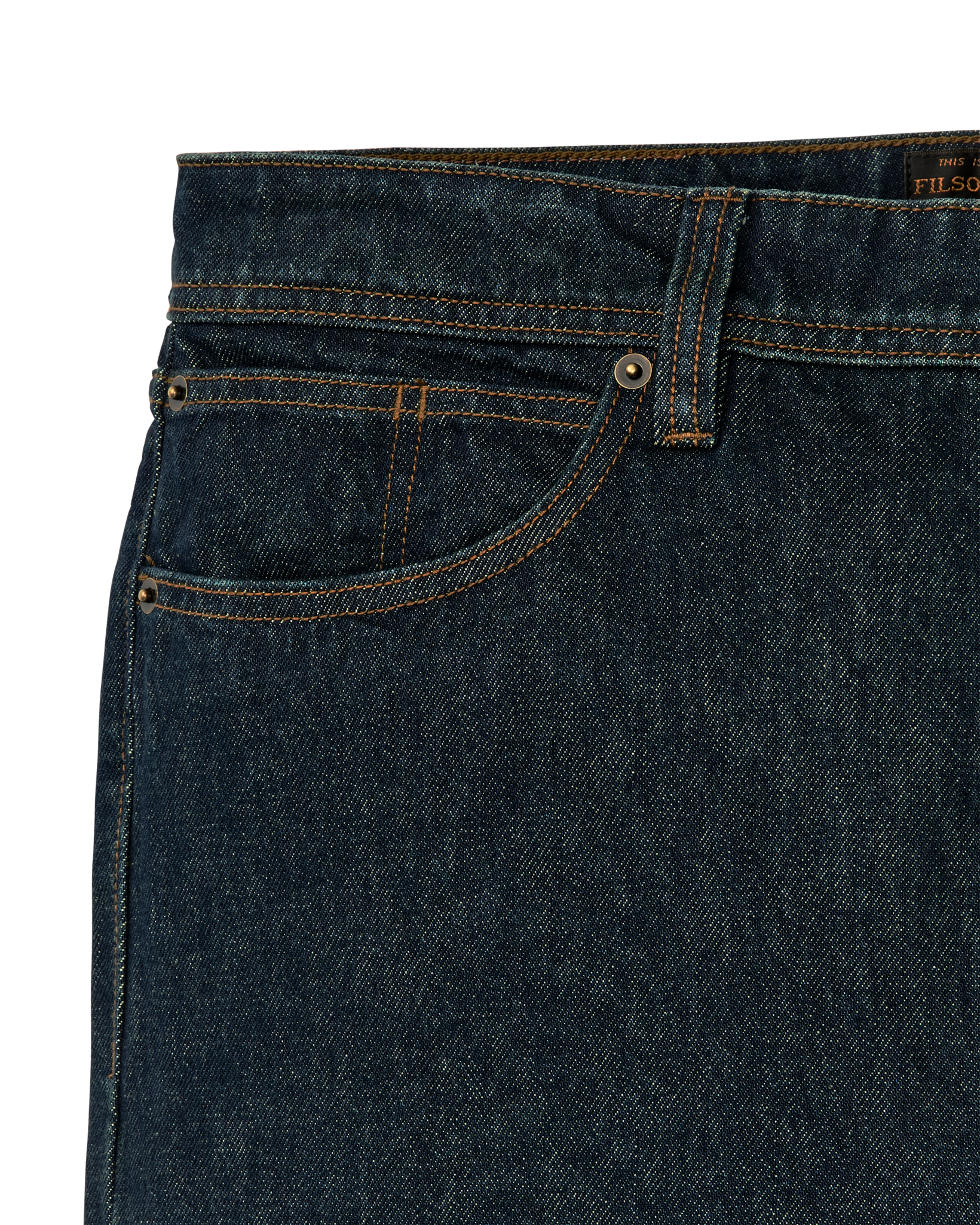 14-oz. Straight-Leg Jeans - Rinsed Vintage Indigo - Image 5