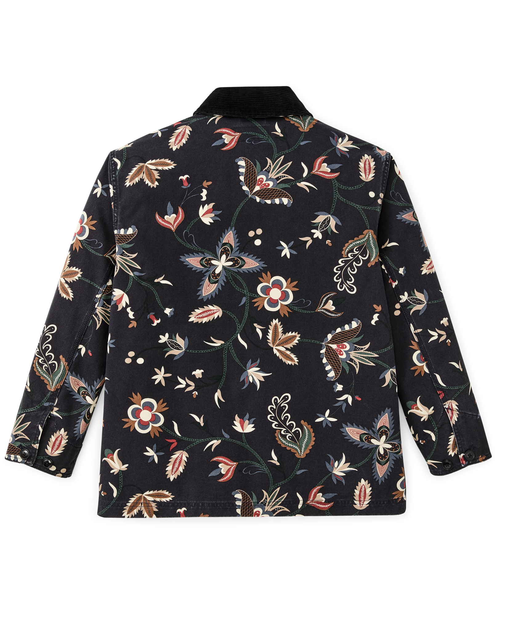 Women's Canvas Barn Coat - India Ink Print - Image 6