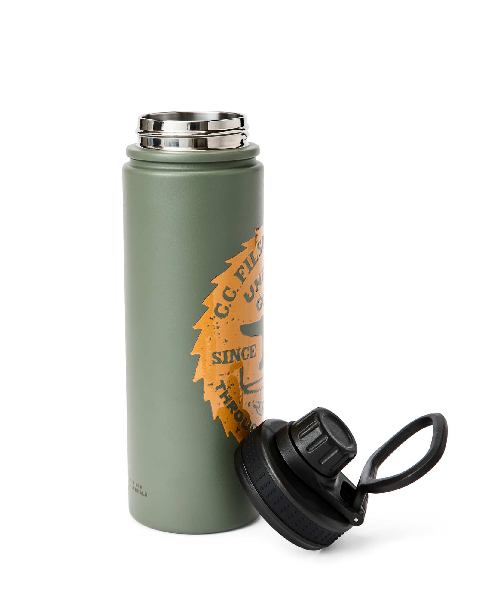 Saw Graphic Insulated Water Bottle - Green - Image 4