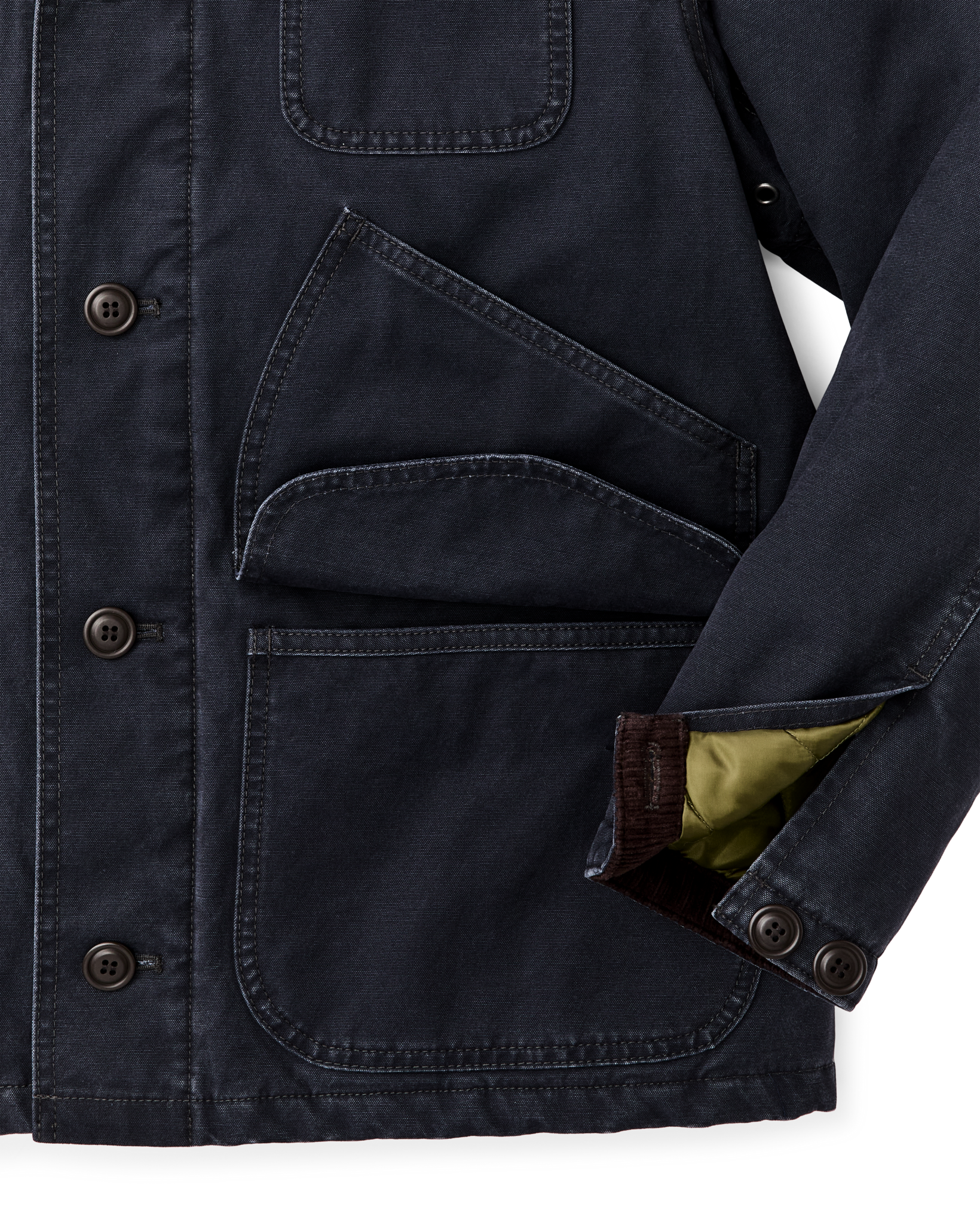 Insulated Canvas Outfitter Jacket - Dark Navy - Image 7