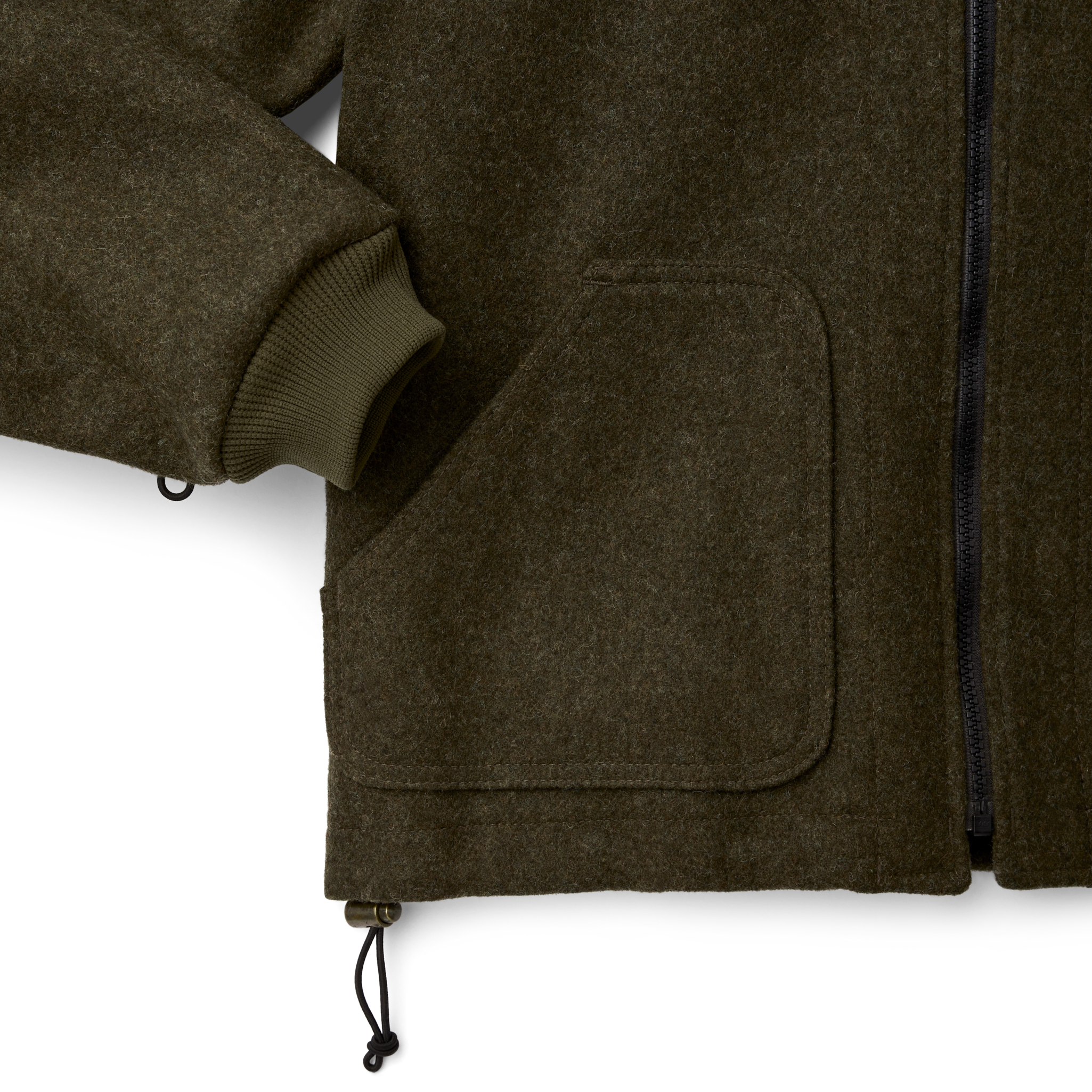 Mackinaw Wool Jacket Liner - Forest Green - Image 5