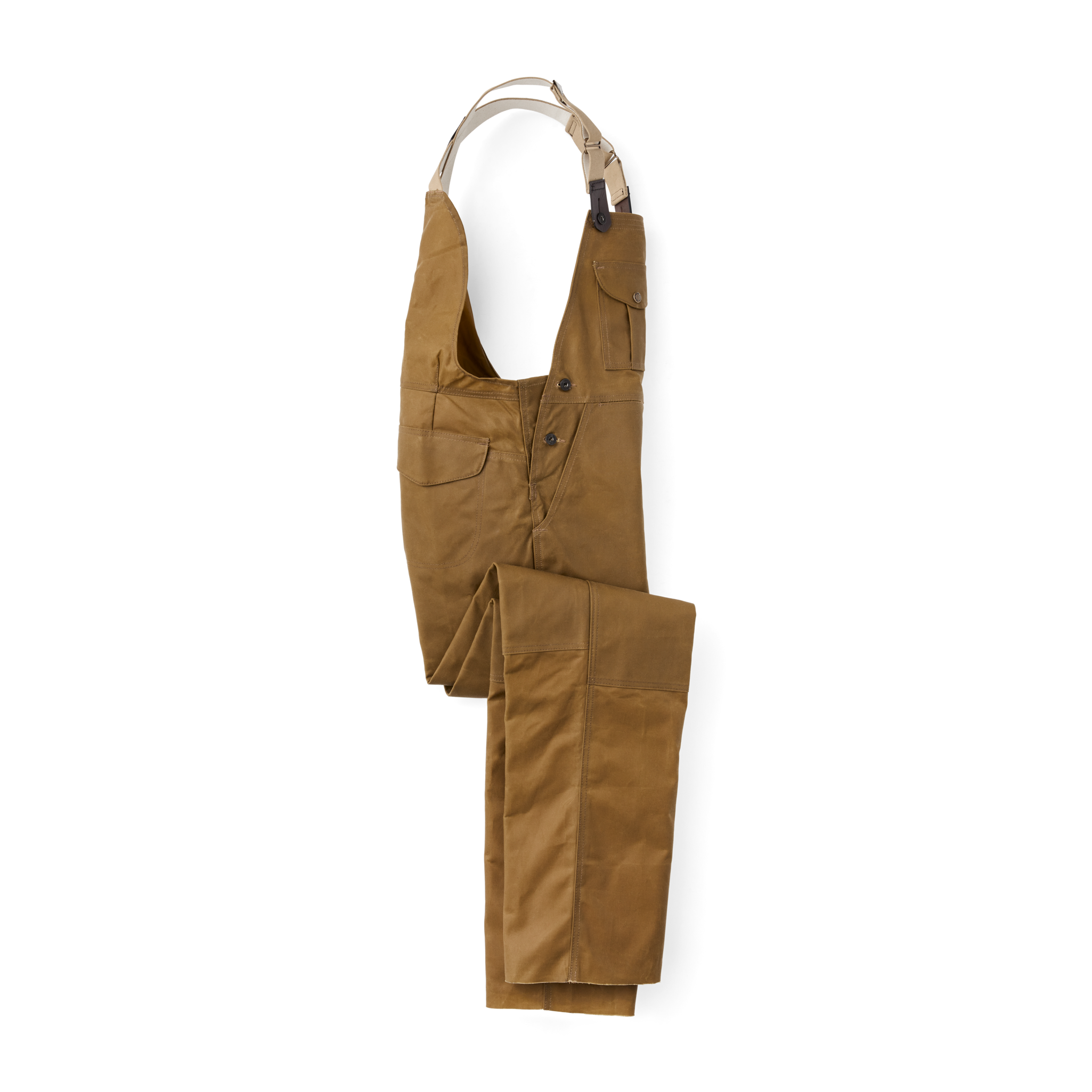 Oil Finish Double Tin Cloth Bibs - Dark Tan - Image 5