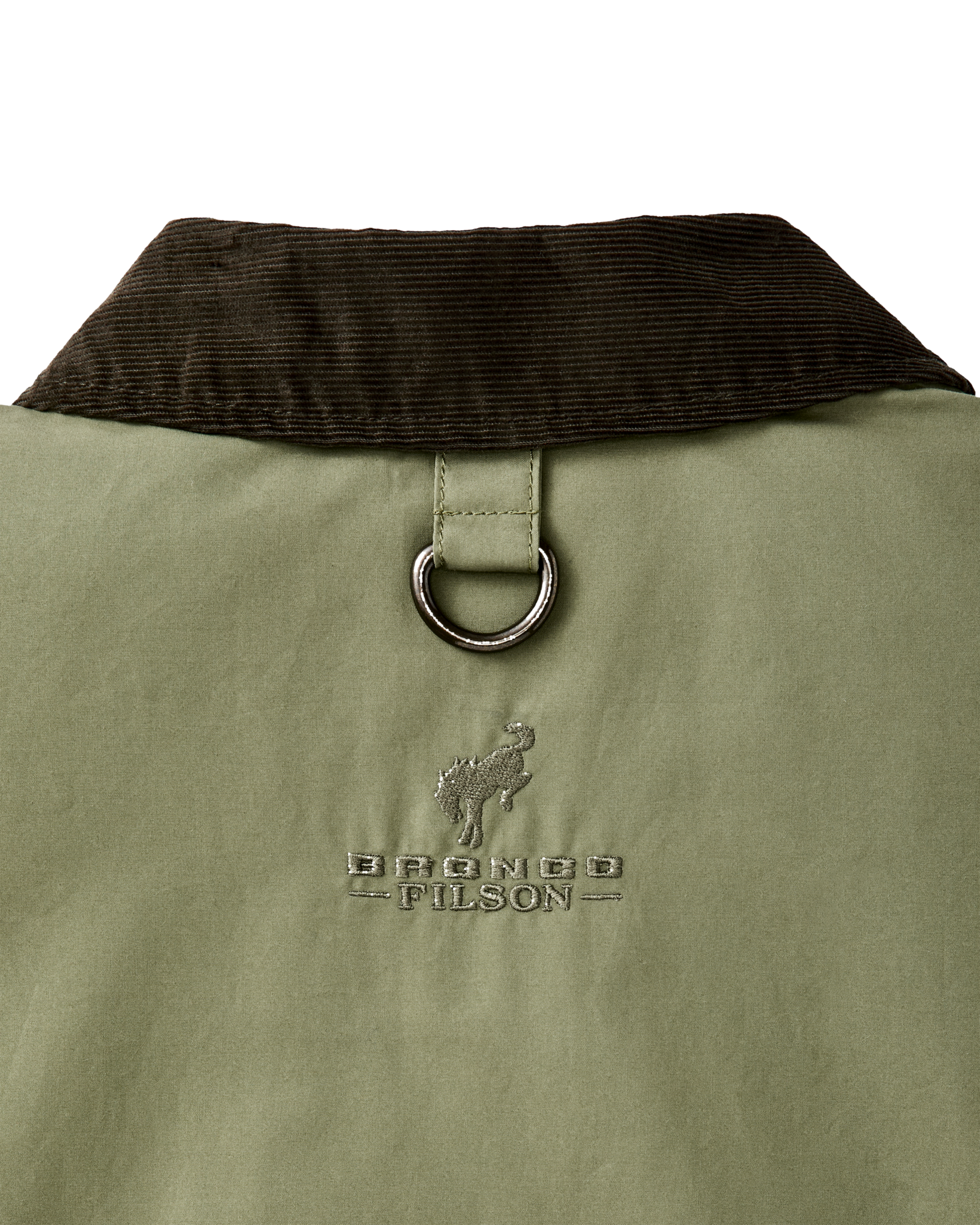 Women's Bronco Filson Embroidered Dry Wax Short Work Jacket - Slate Olive - Image 2