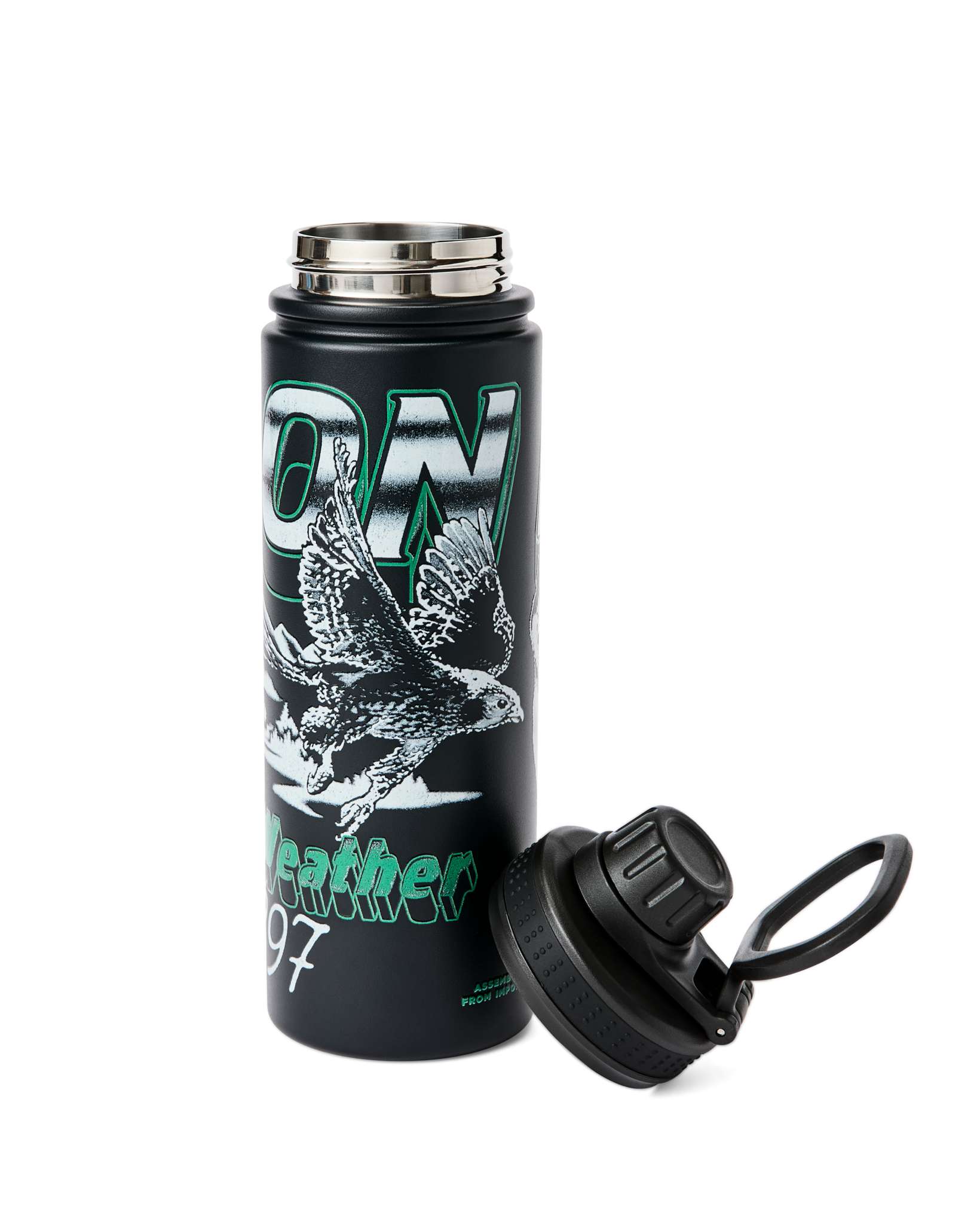 Huskies Graphic Insulated Water Bottle - Black - Image 4